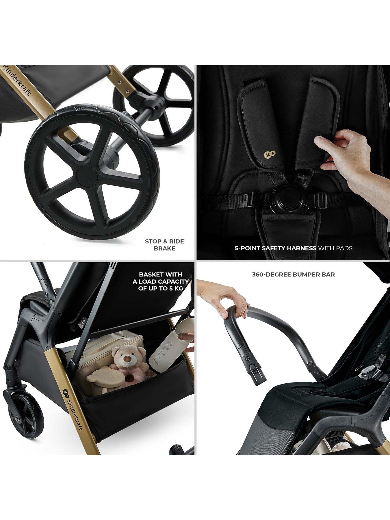  image of kinderkraft-loom-compact-stroller-black