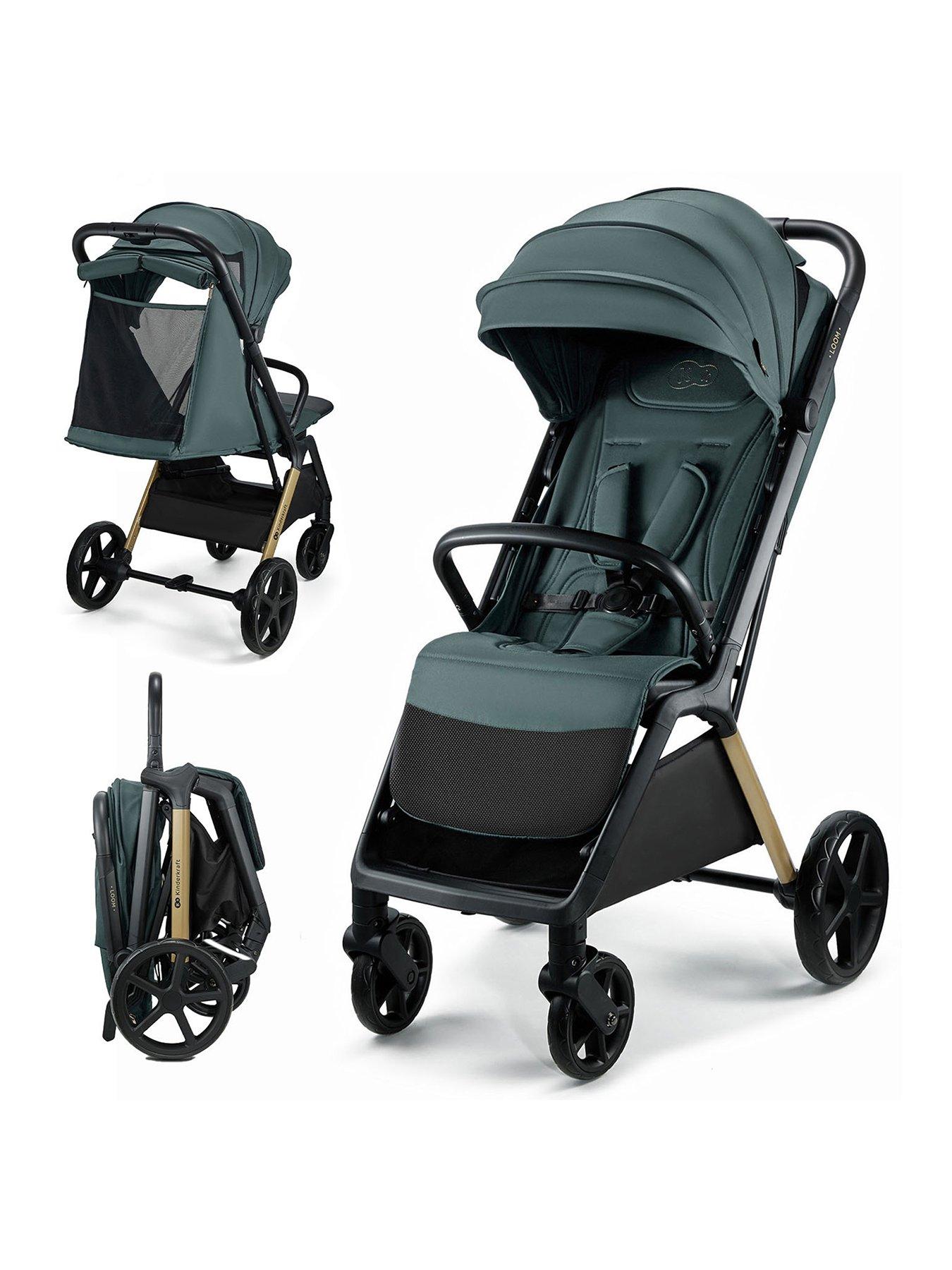 kinderkraft-loom-compact-stroller-green