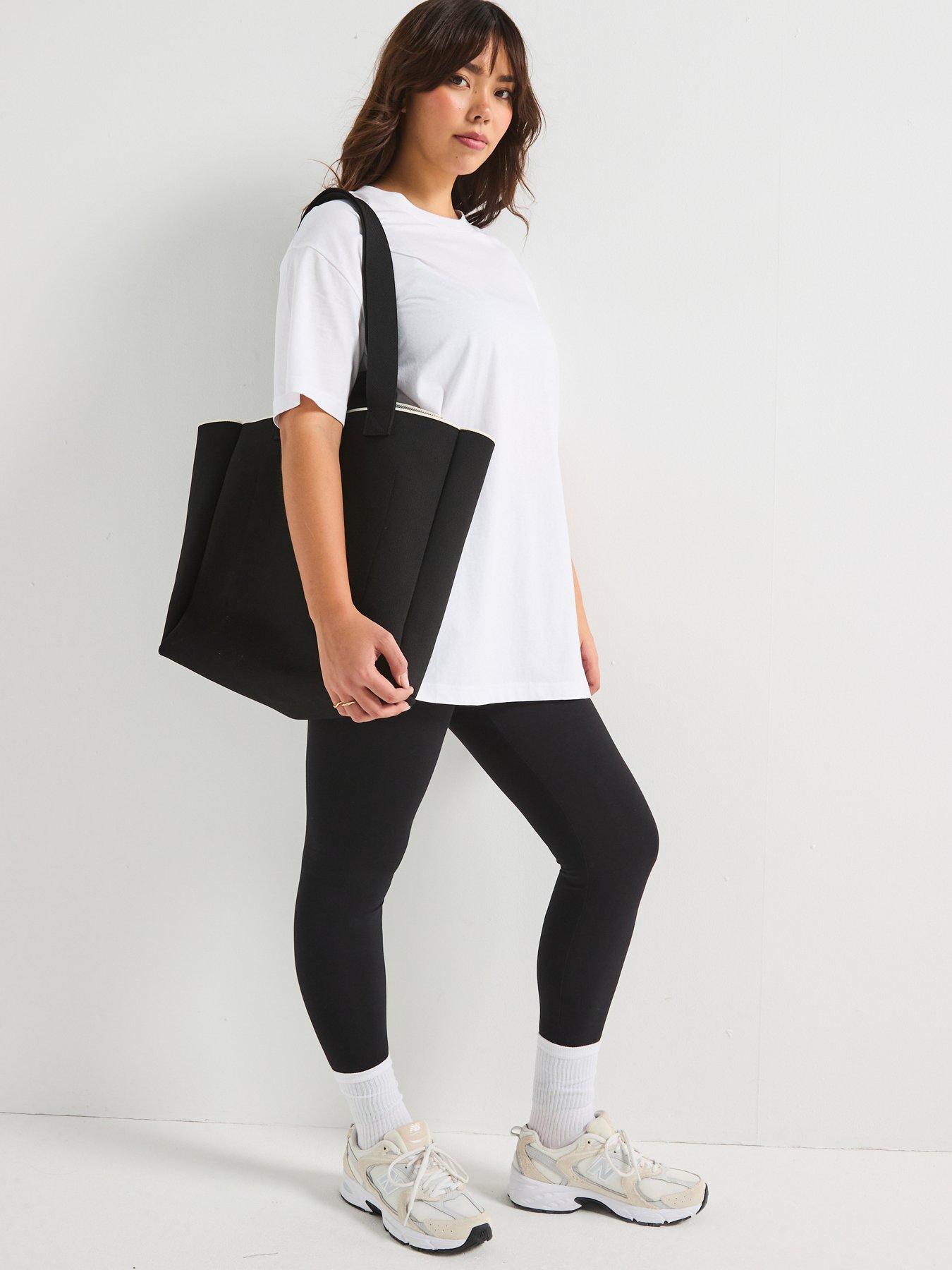  image of v-by-very-curve-oversize-longline-t-shirt-white