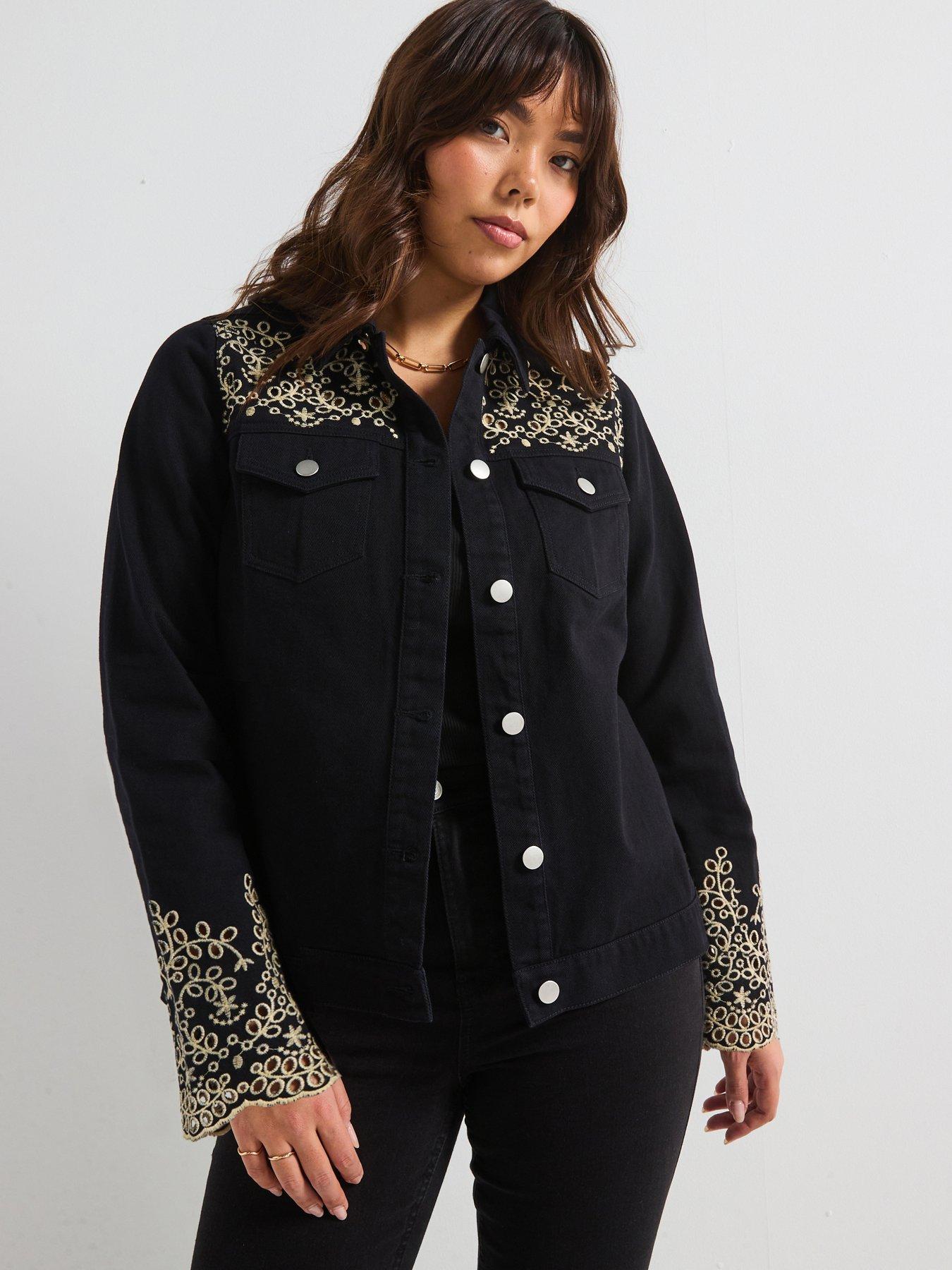 v-by-very-curve-embroidered-denim-jacket-black