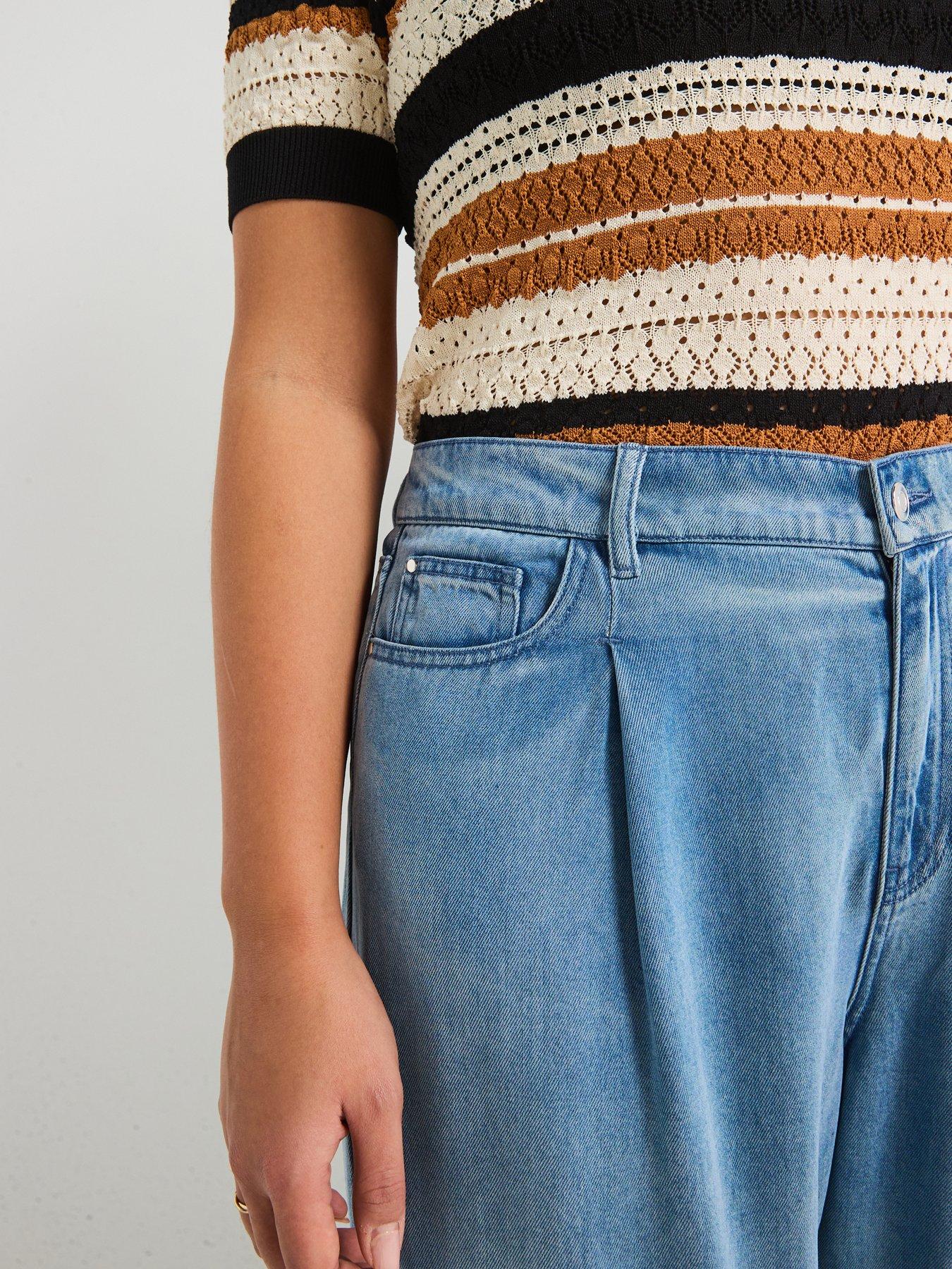 Image 5 of 5 of The Very Collection Curve Wide Leg Elasticated Waist Soft Touch Jean
