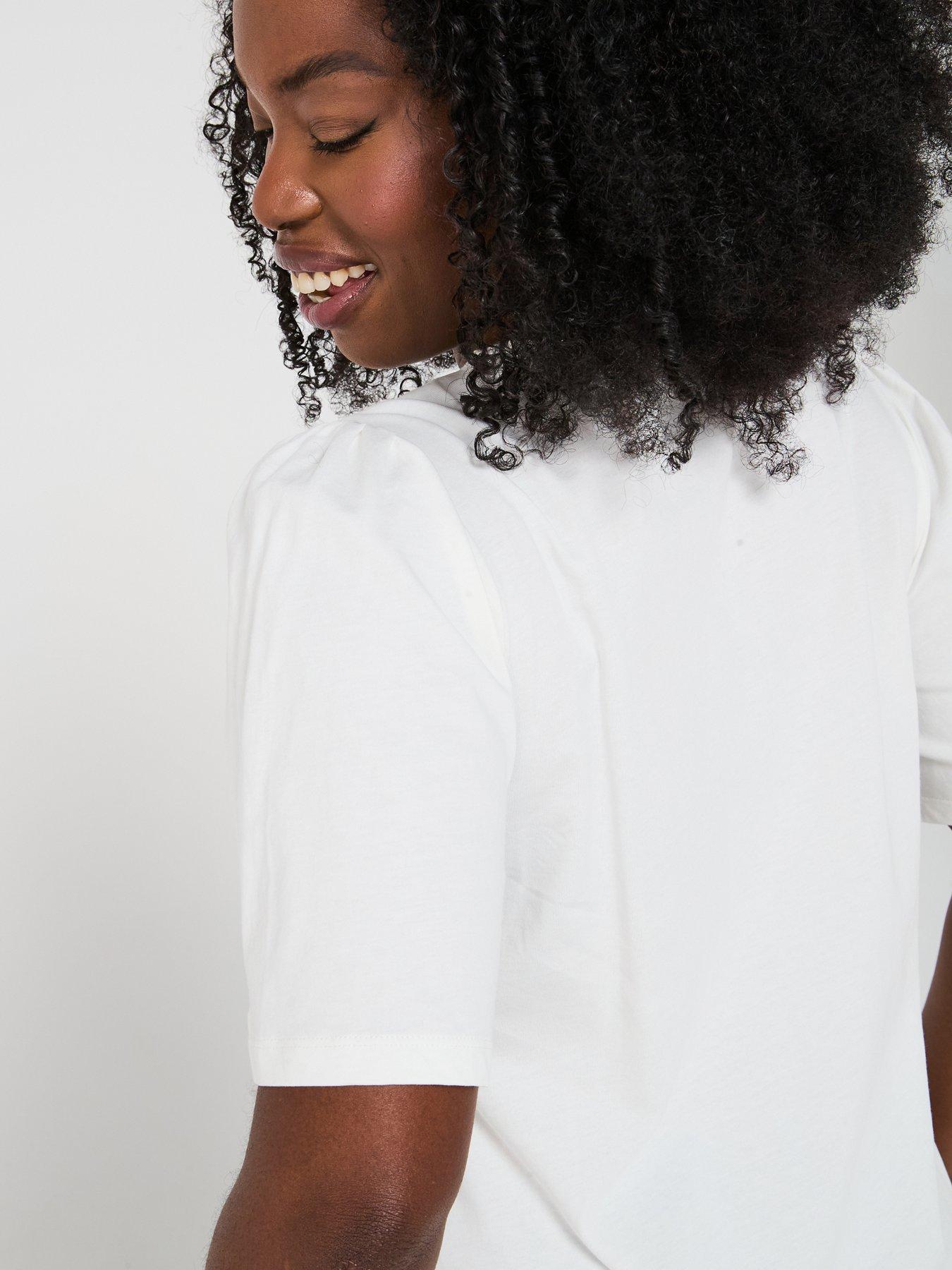  image of v-by-very-curve-embroidered-hem-t-shirt
