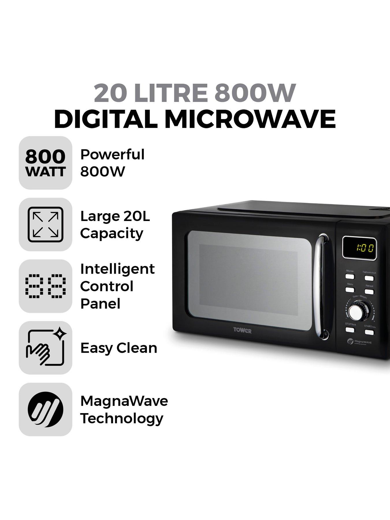  image of tower-20l-800w-digital-microwave