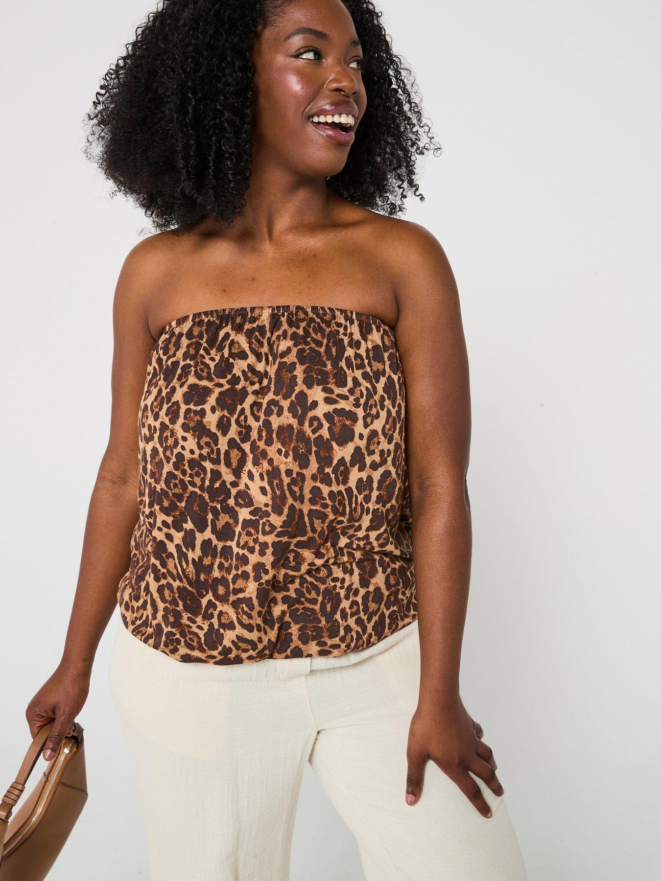  image of v-by-very-curve-bandeau-banded-hem-top