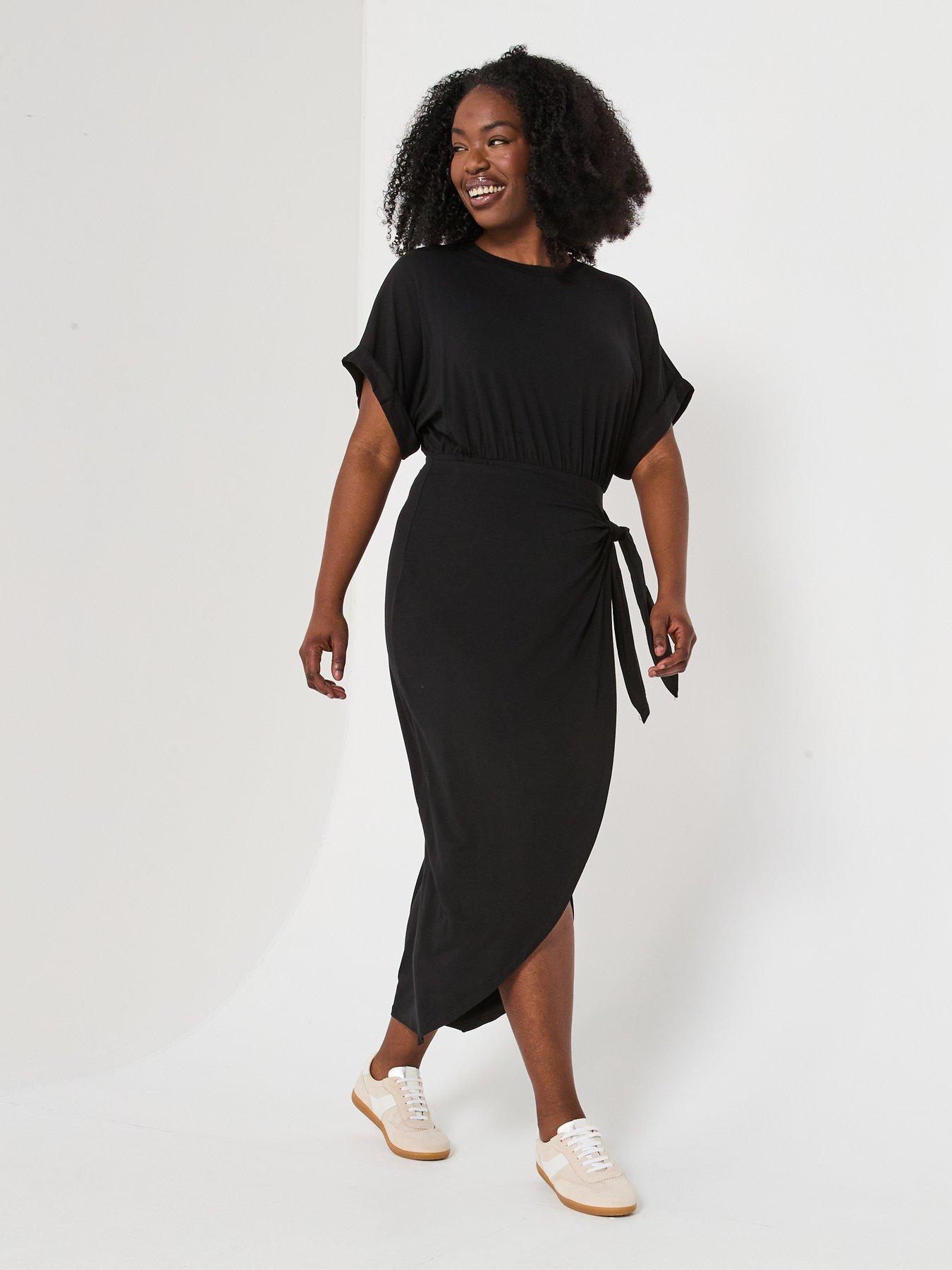 v-by-very-curve-wrap-skirt-t-shirt-dress-black