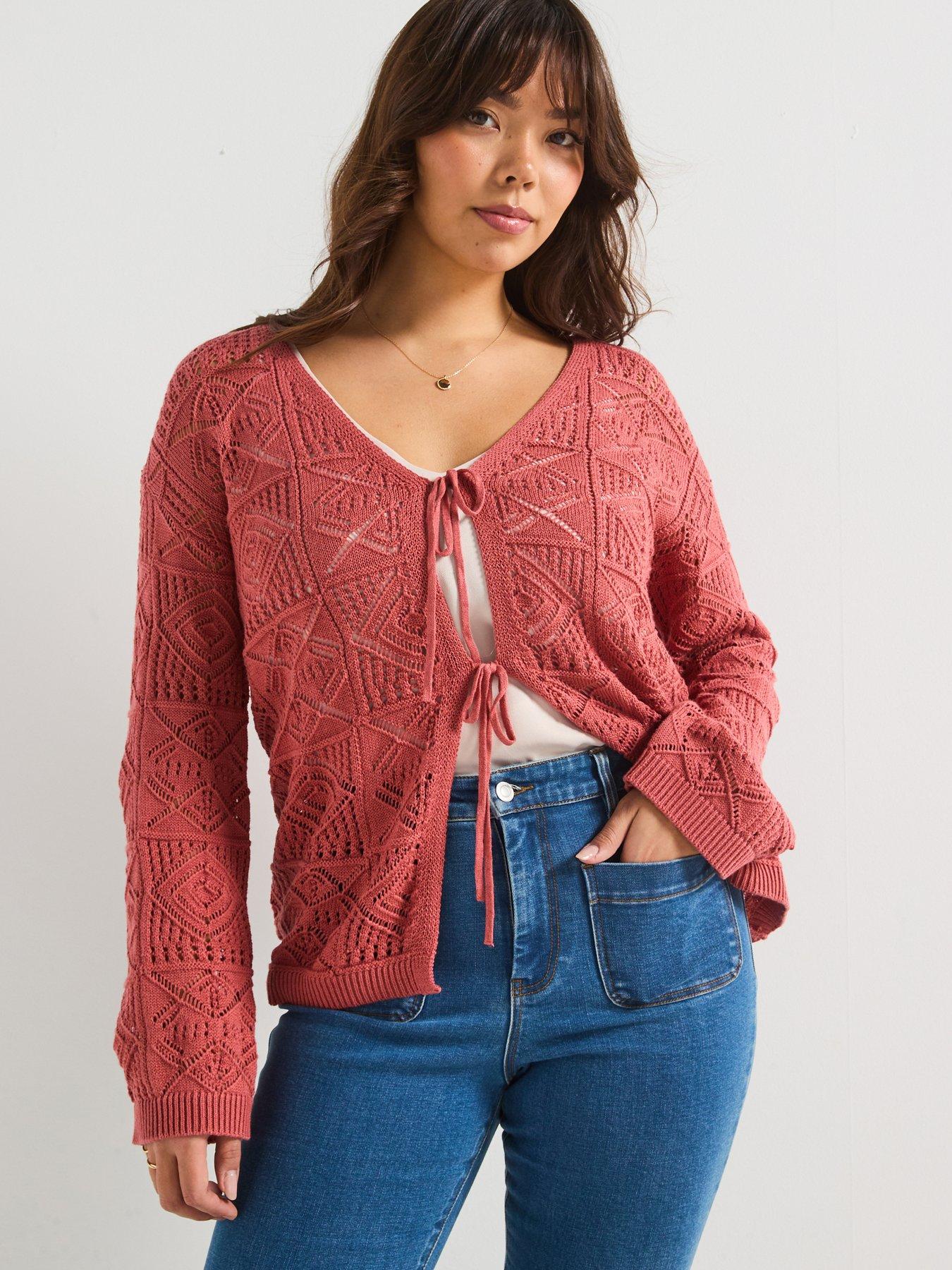 v-by-very-curve-tie-detail-cardigan-rose