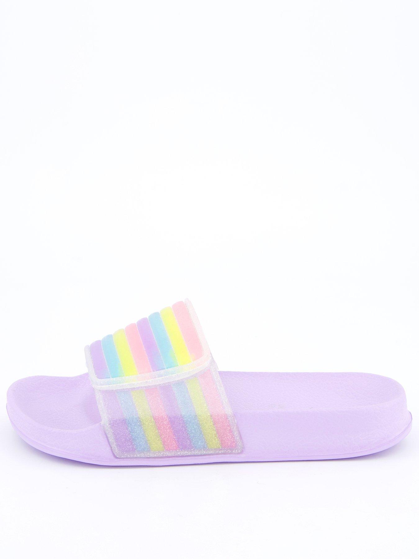 everyday-girls-rainbow-pool-slider-purple