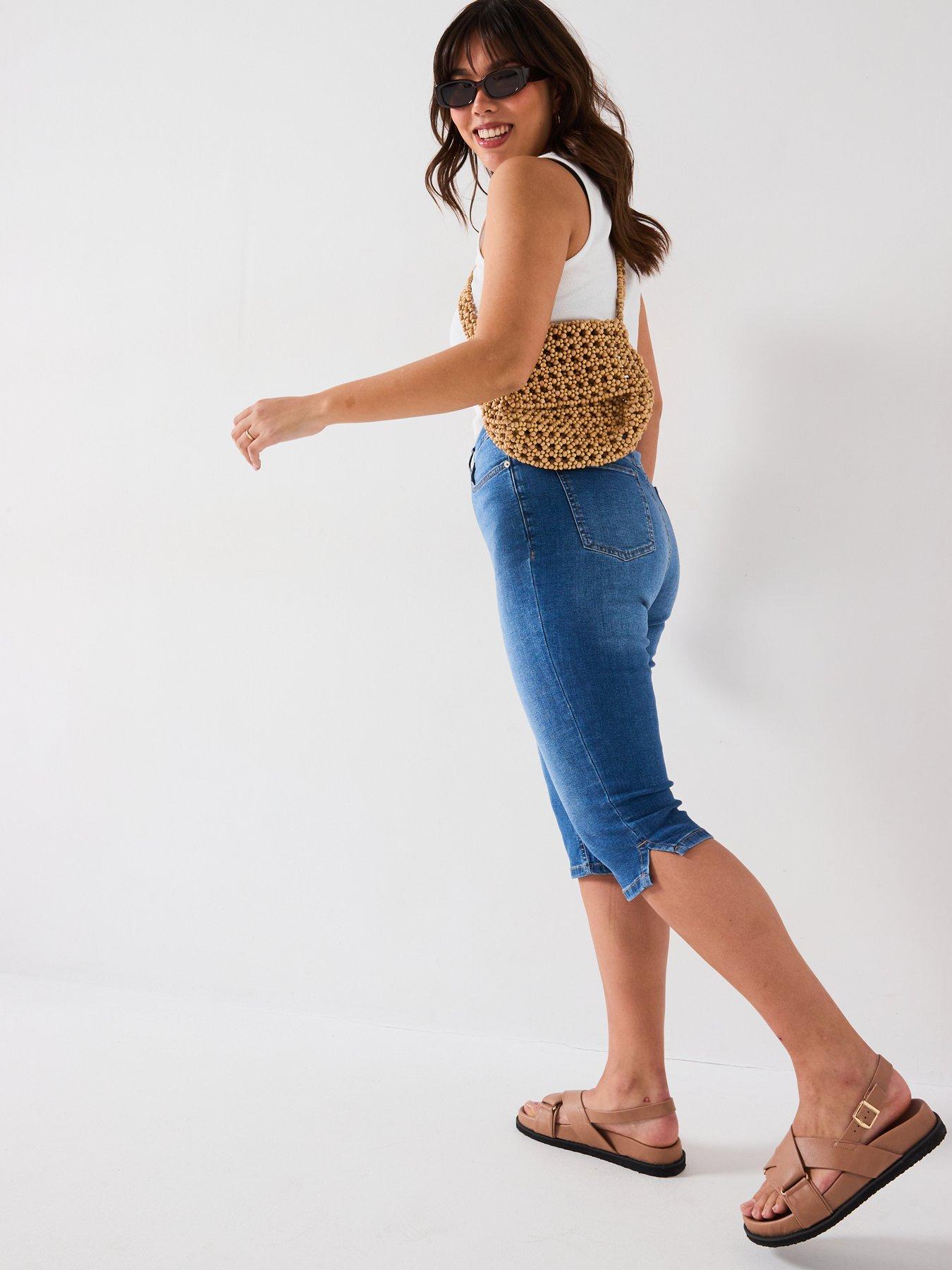  image of v-by-very-curve-cropped-jean