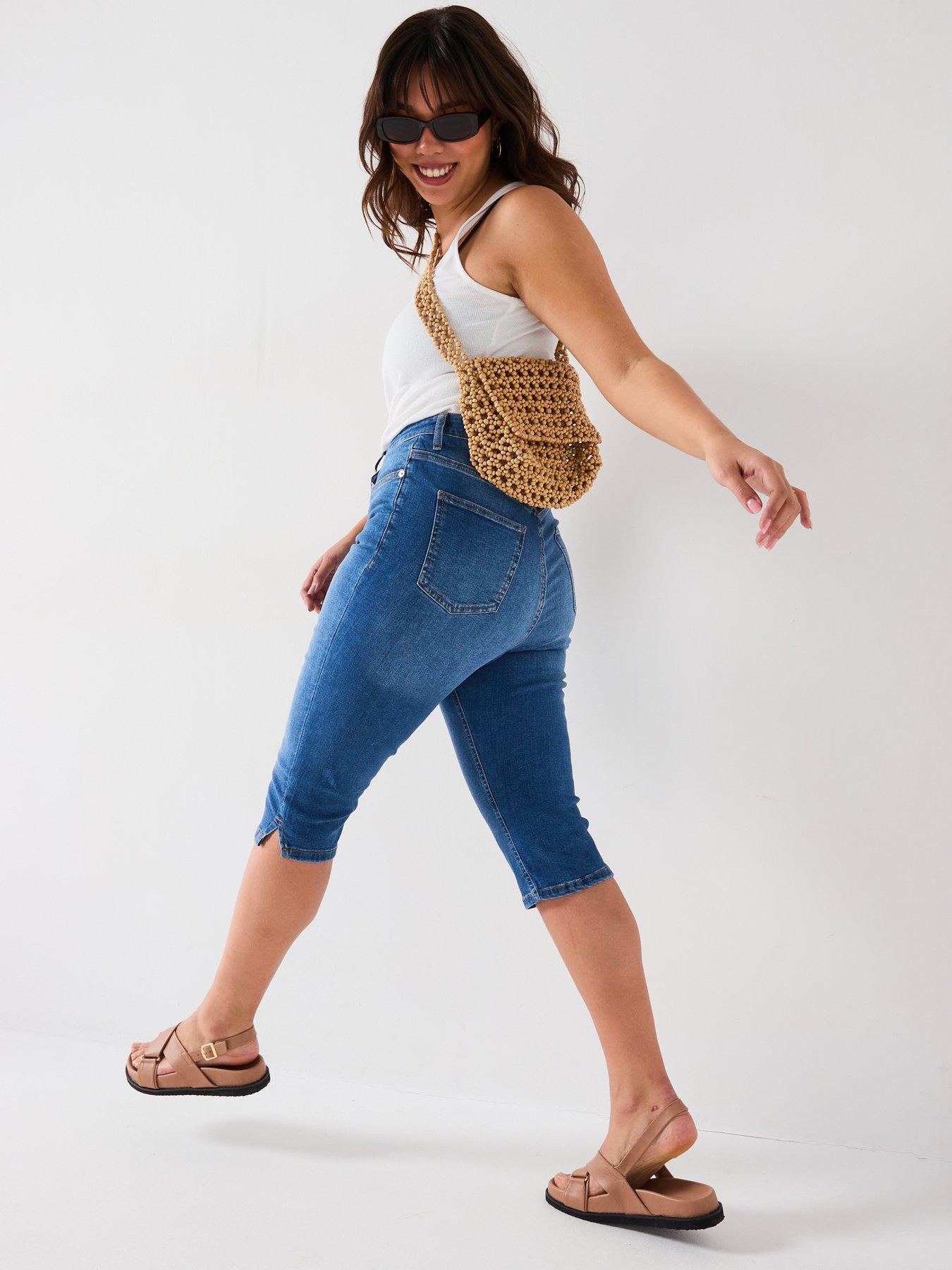  image of v-by-very-curve-cropped-jean