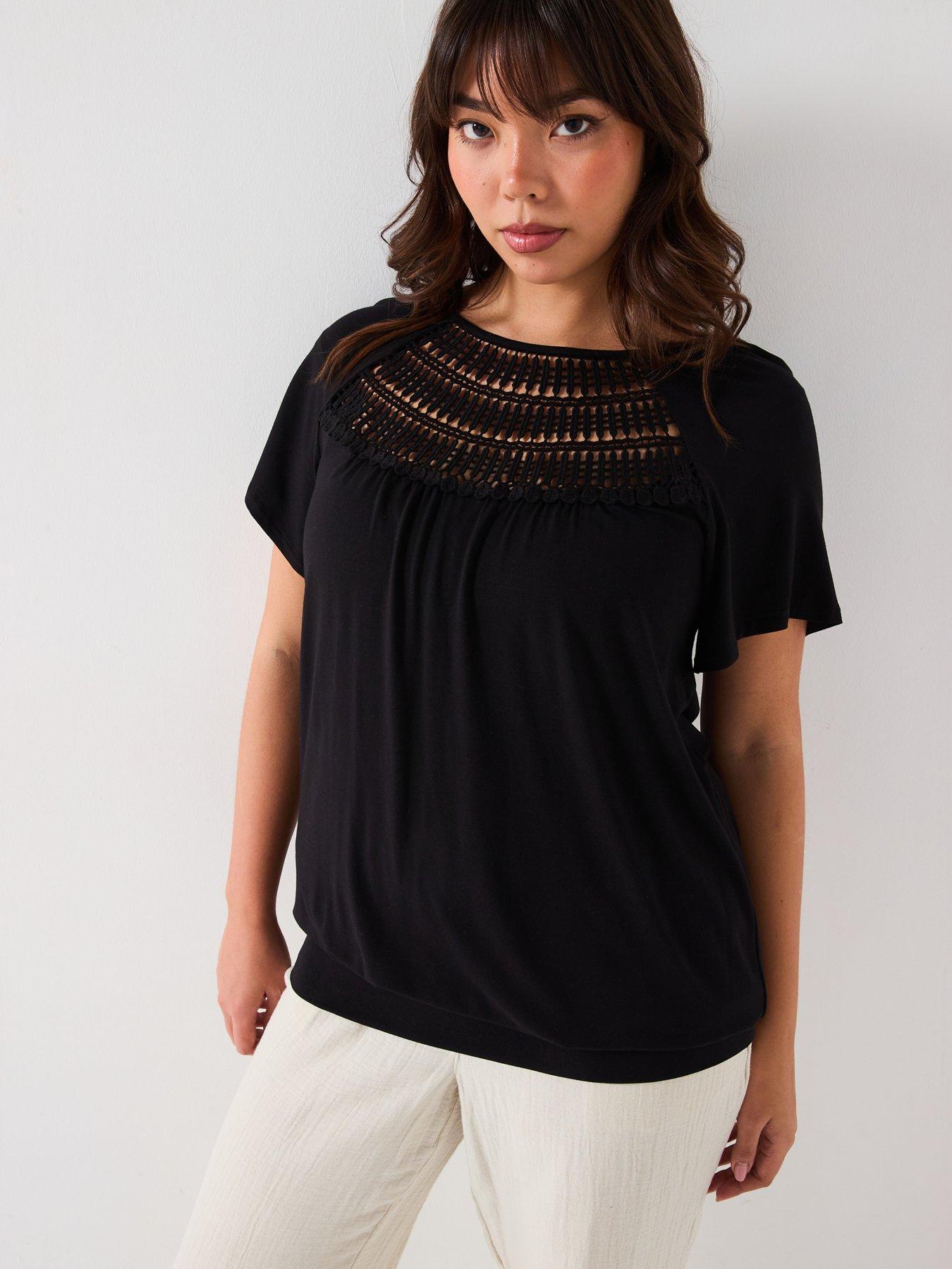 v-by-very-curve-crochet-trim-banded-hem-top-black