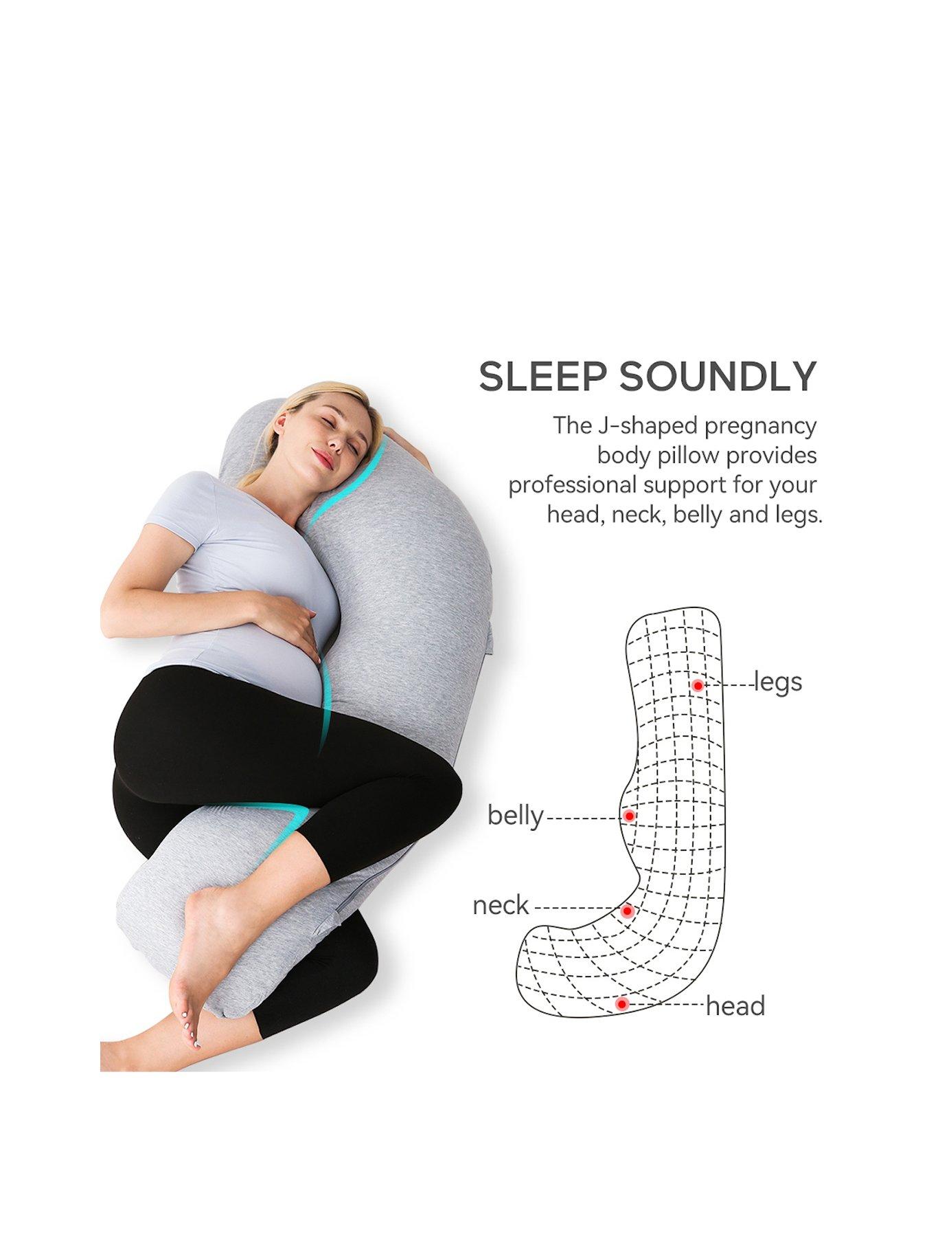 Image 2 of 7 of Momcozy PP001-FG11NB-A J Shaped Maternity Body Pillow