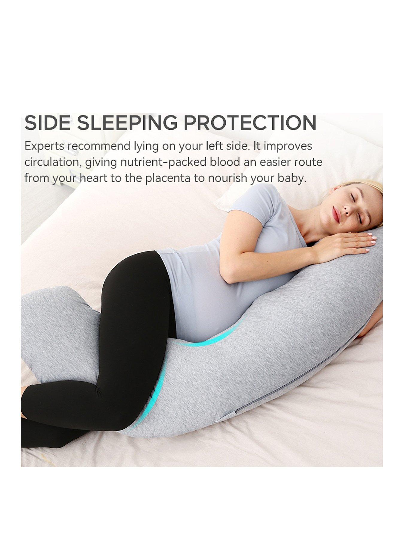 Image 3 of 7 of Momcozy PP001-FG11NB-A J Shaped Maternity Body Pillow