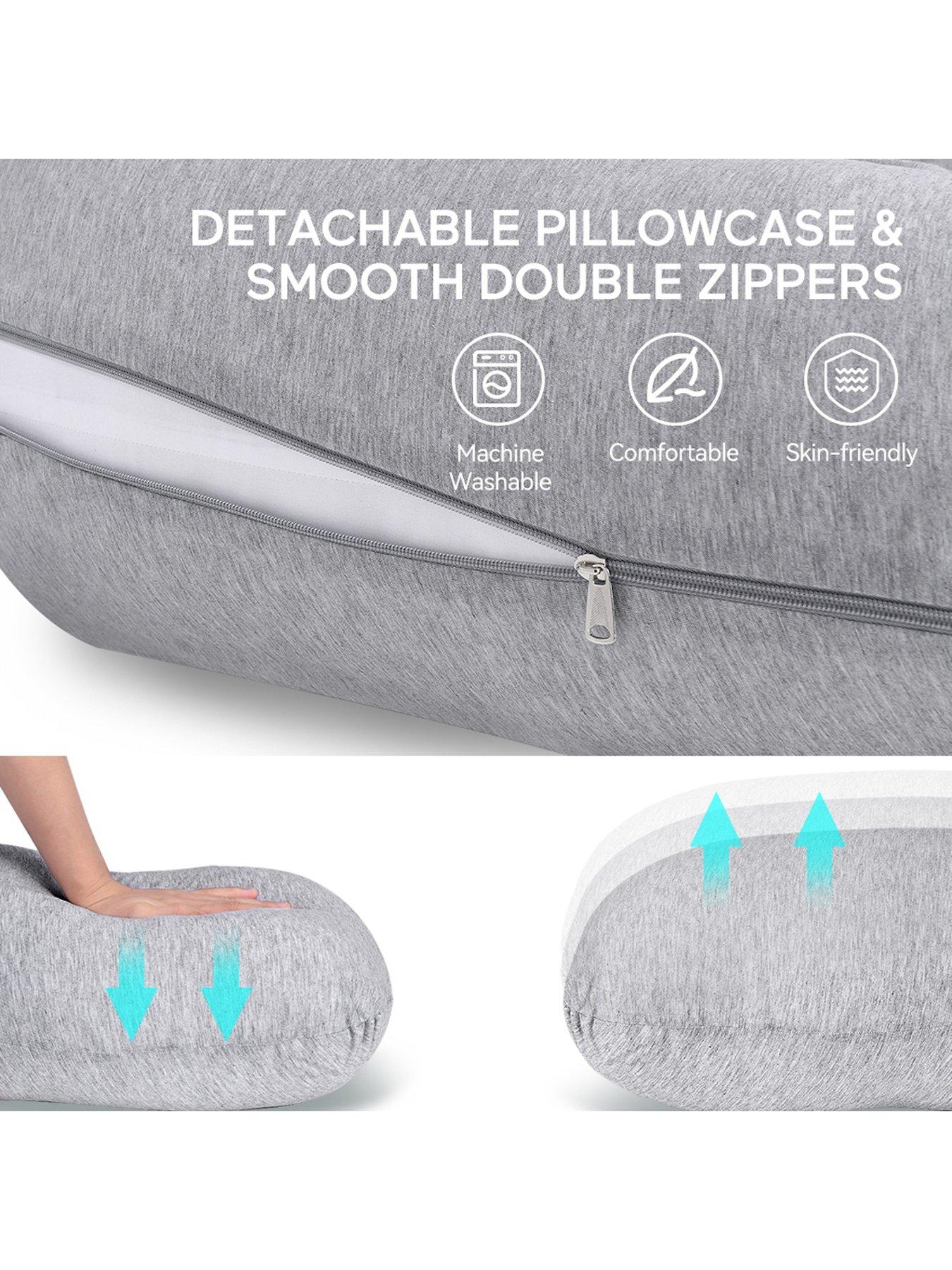 Image 7 of 7 of Momcozy PP001-FG11NB-A J Shaped Maternity Body Pillow