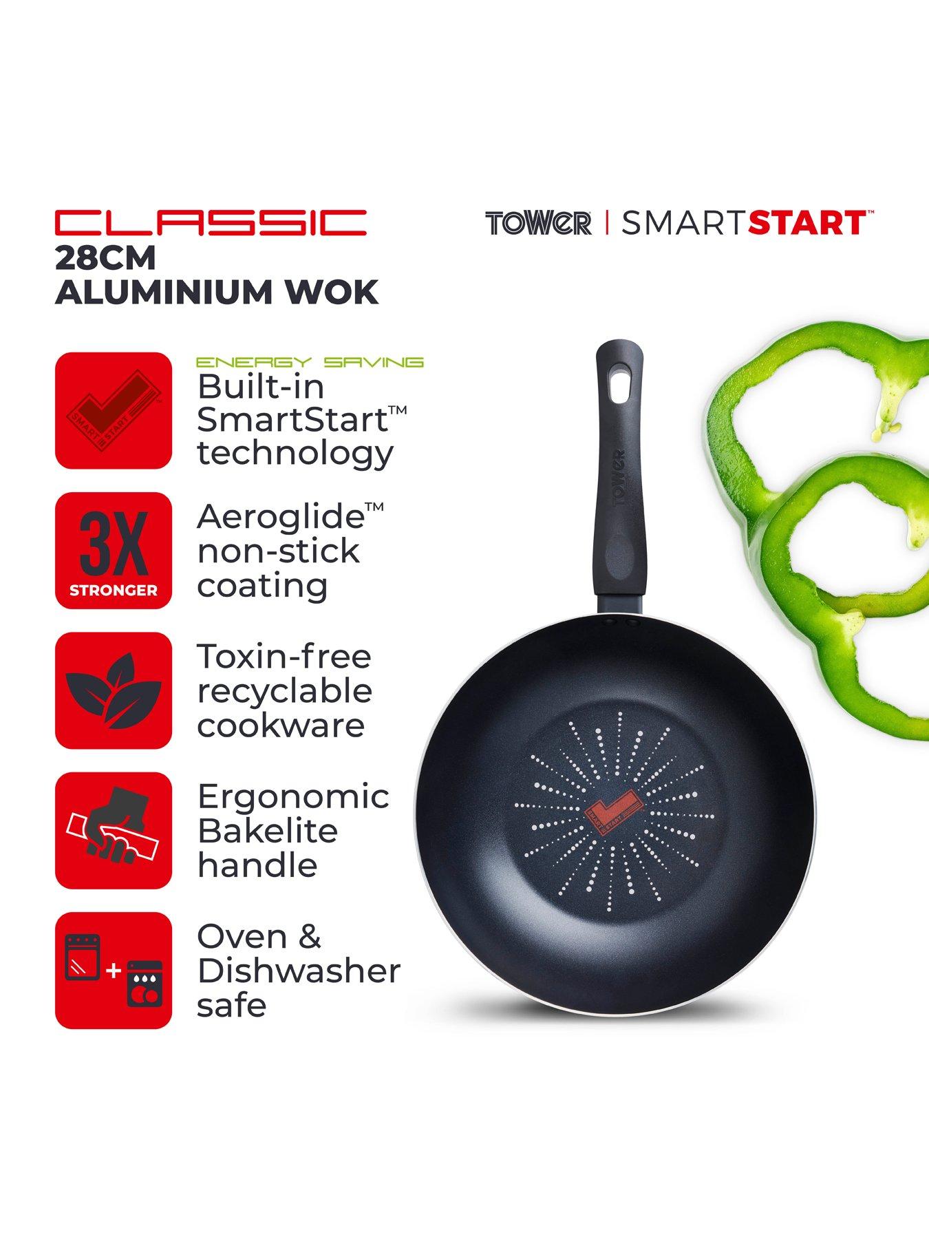 Image 2 of 6 of Tower Smart Start 28cm Wok