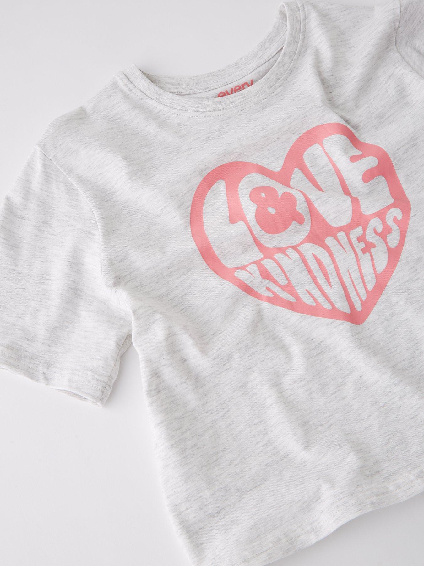  image of everyday-girls-love-and-kindness-t-shirt-and-cycling-short
