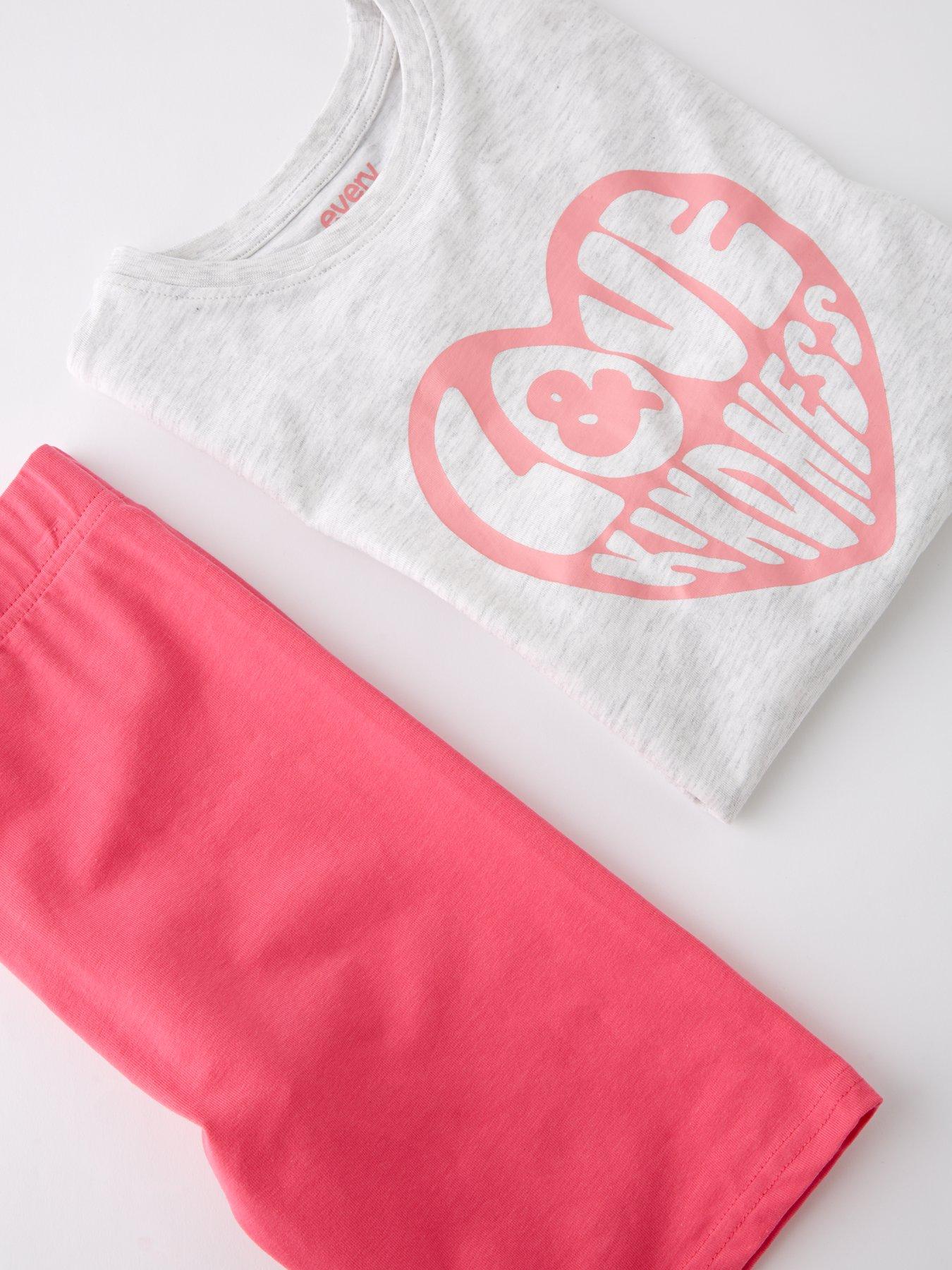  image of everyday-girls-love-and-kindness-t-shirt-and-cycling-short