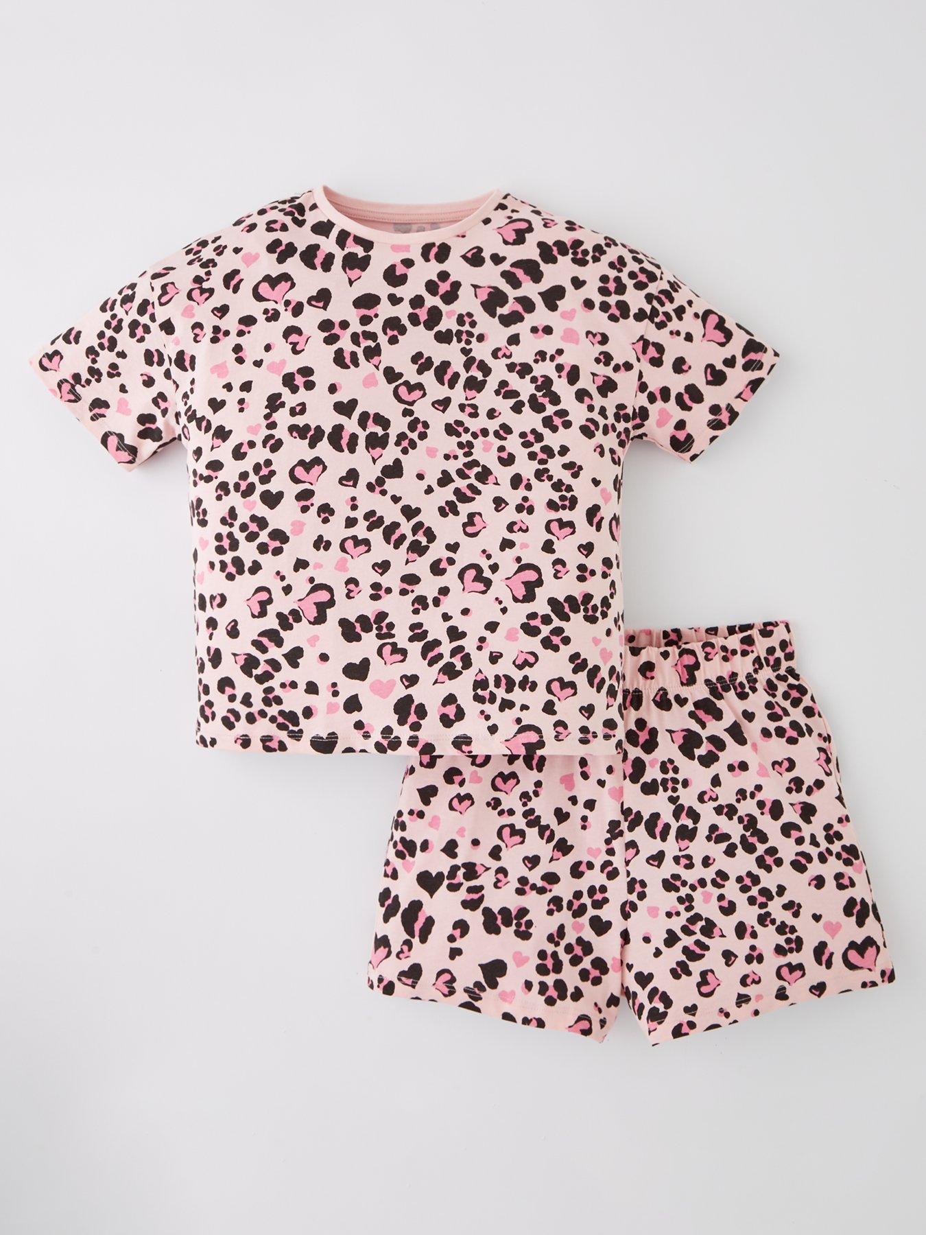 everyday-girls-animal-shortie-pyjama-set