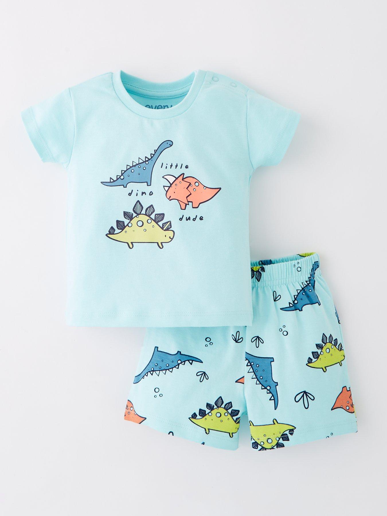 everyday-baby-boys-dinosaur-t-shirt-and-short-set-multi