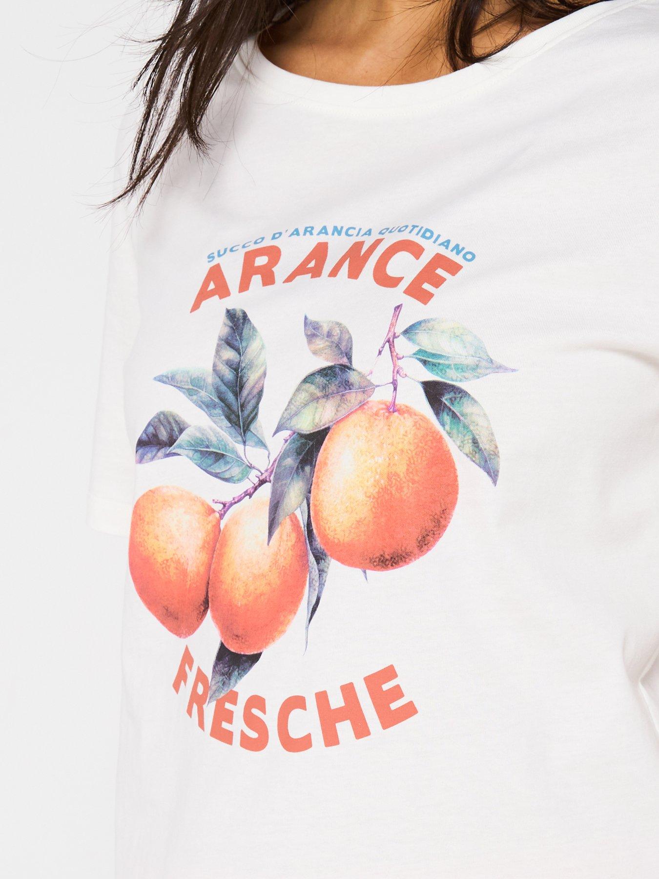  image of everyday-short-sleeve-orange-print-wide-leg-pyjama-set-tan