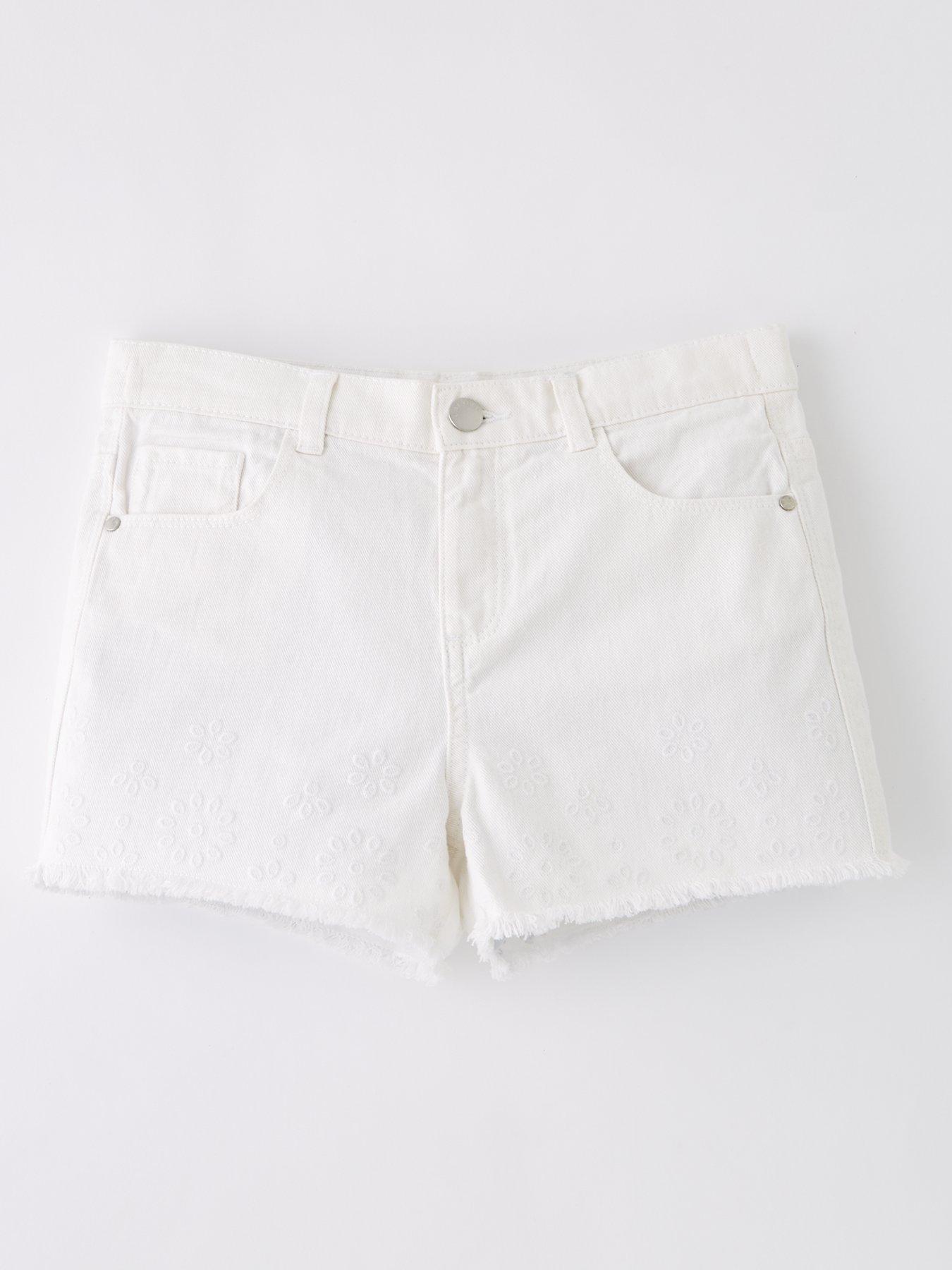 v-by-very-girls-ripped-floral-denim-short-cream