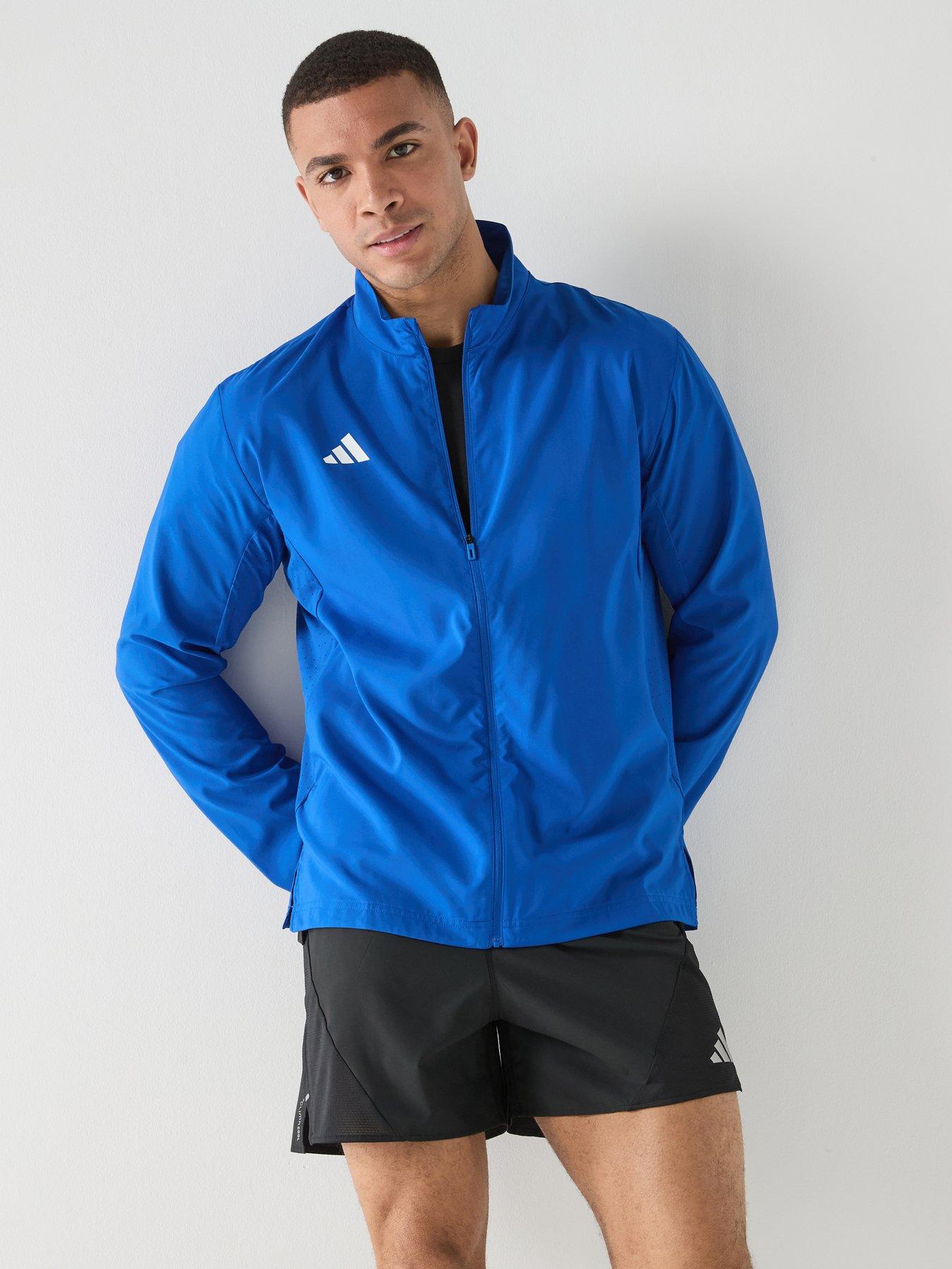  image of adidas-adizero-essentials-running-jacket-blue