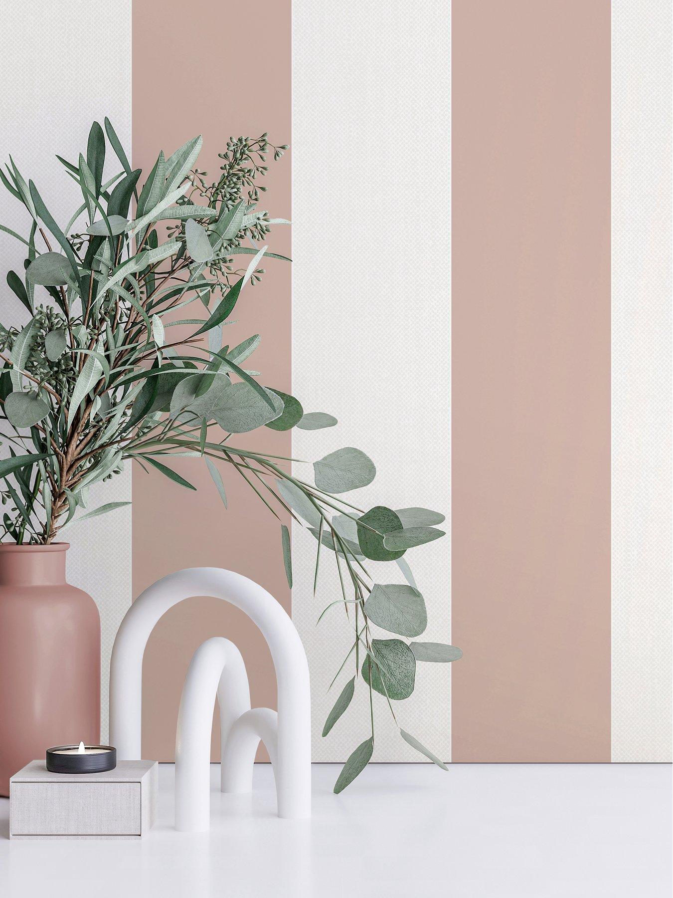 Fine Decor Juliette Stripe Wallpaper in Pink