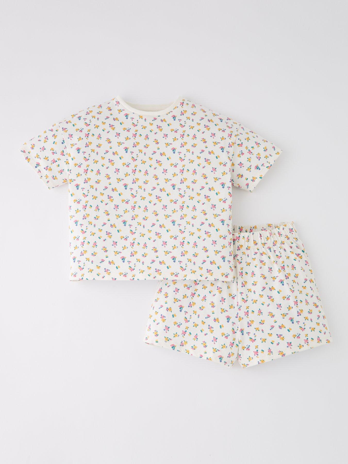 undefined Girls Floral Shortie Pyjama Set - Multi