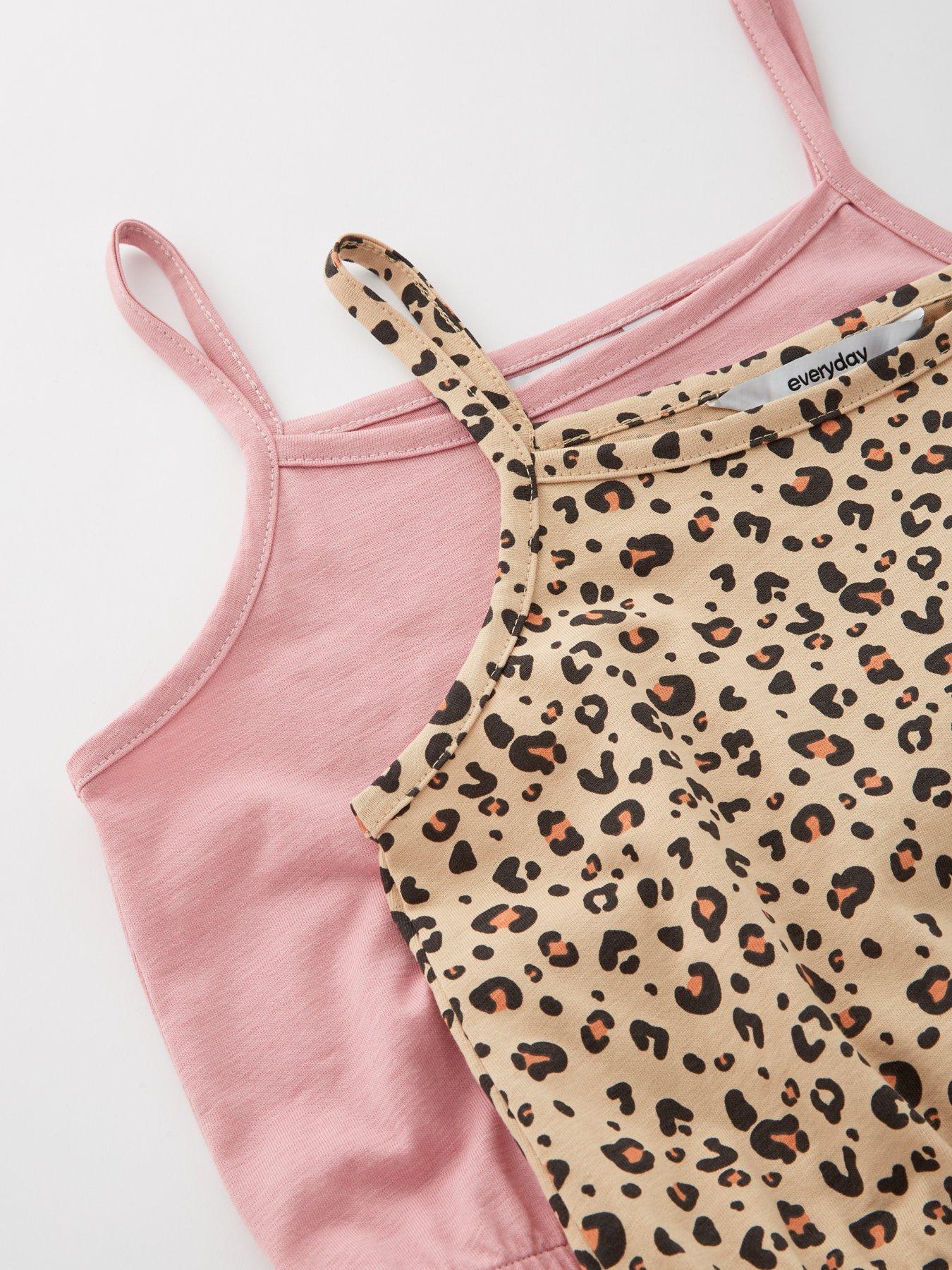  image of everyday-girls-animal-print-2-pack-playsuit-multi