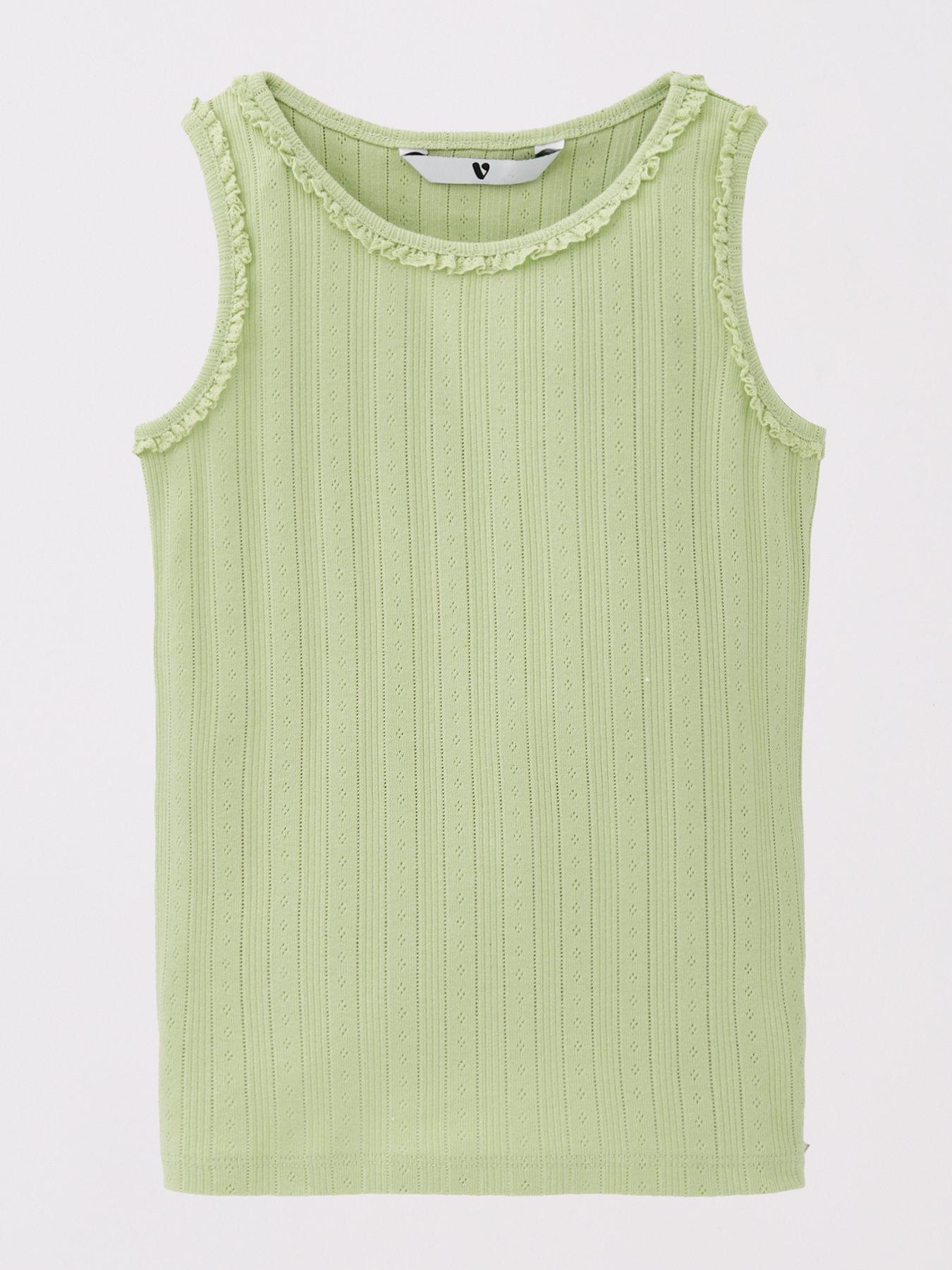  image of v-by-very-girls-2-pack-pointelle-vests-multi