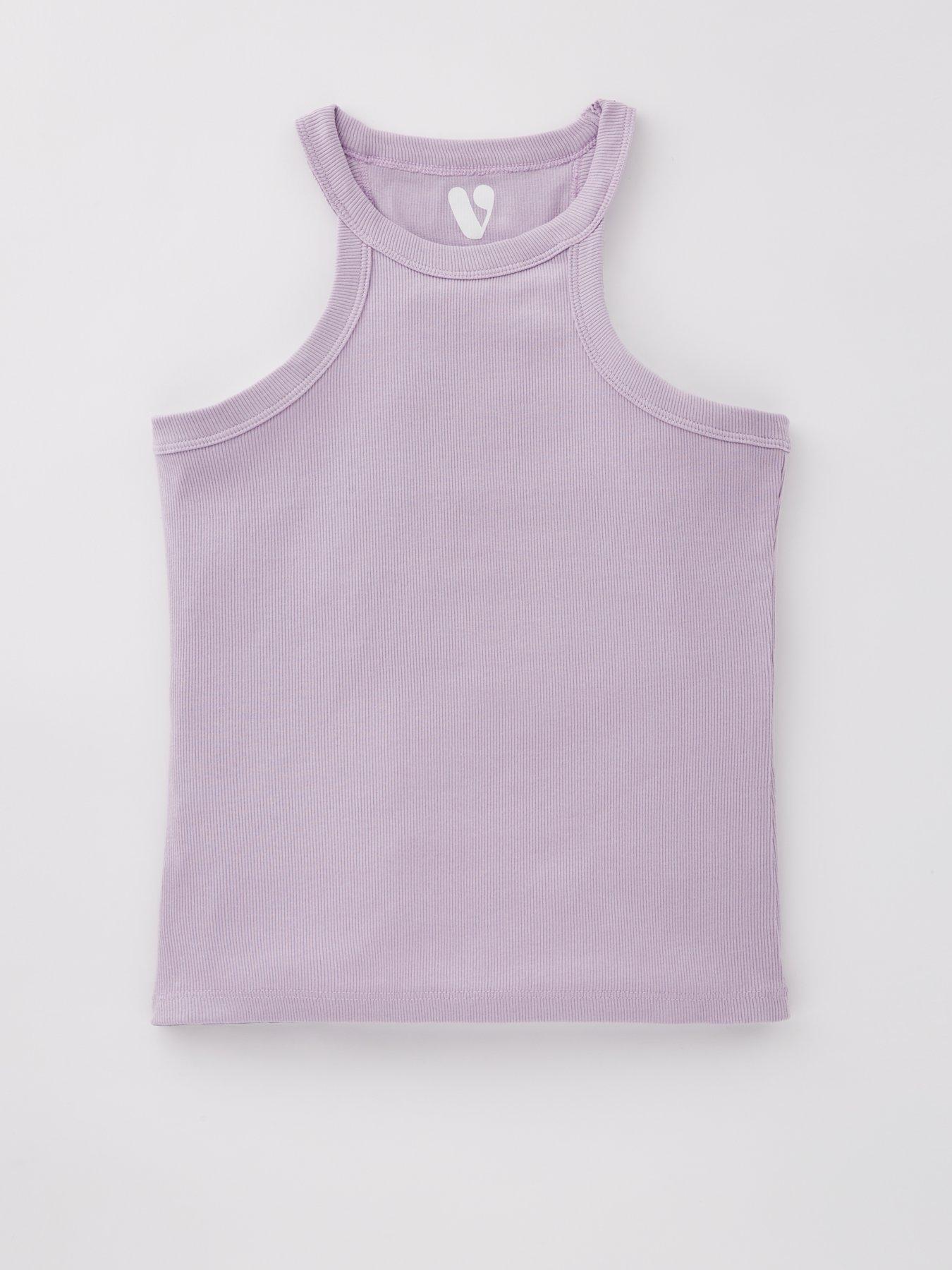  image of v-by-very-girls-3-pack-racer-vests-multi
