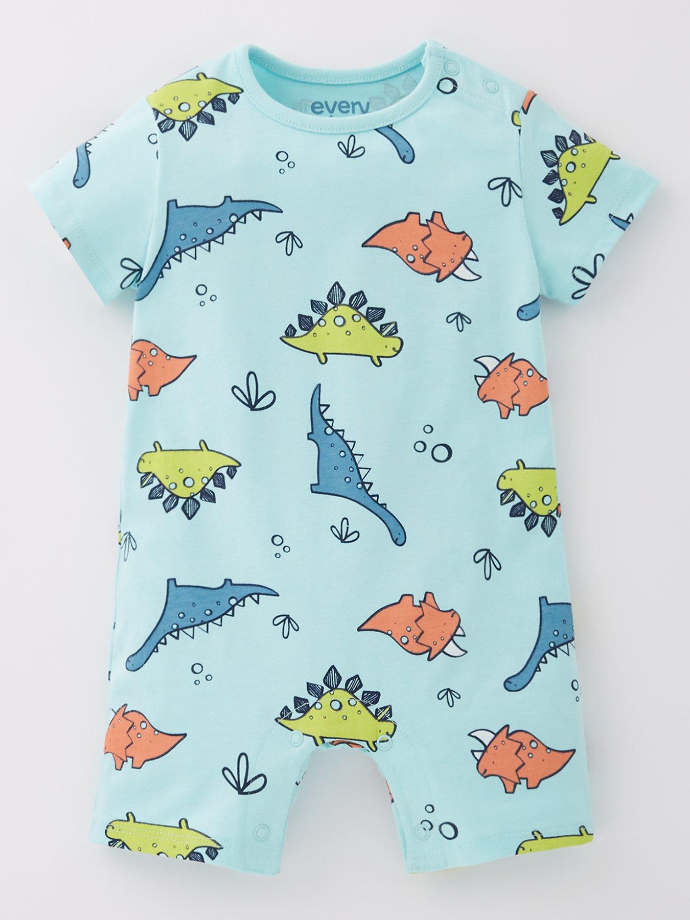 undefined Baby Boys Dinosaur Romper - Multi