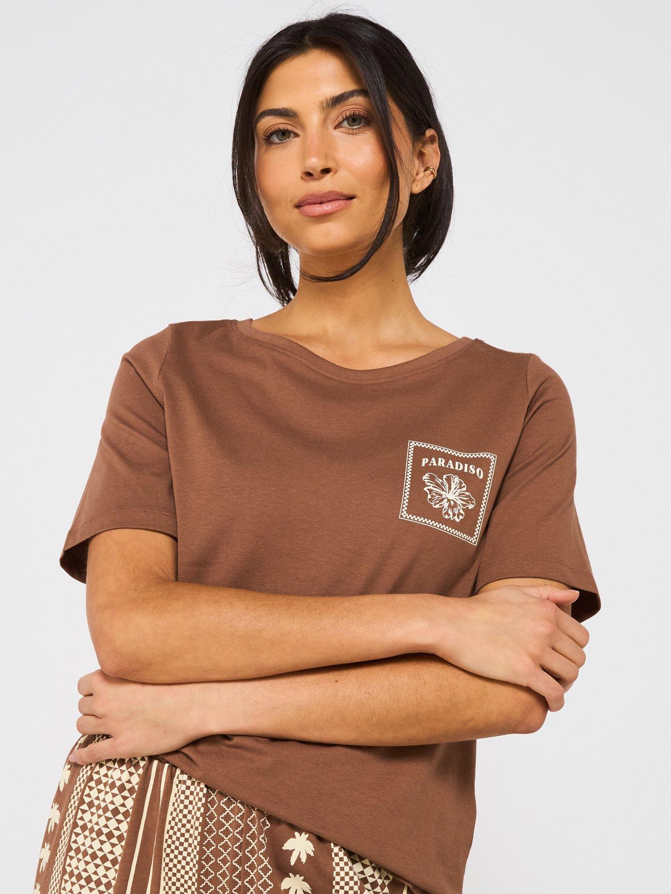  image of everyday-abstract-wide-leg-long-pyjama-set-beige