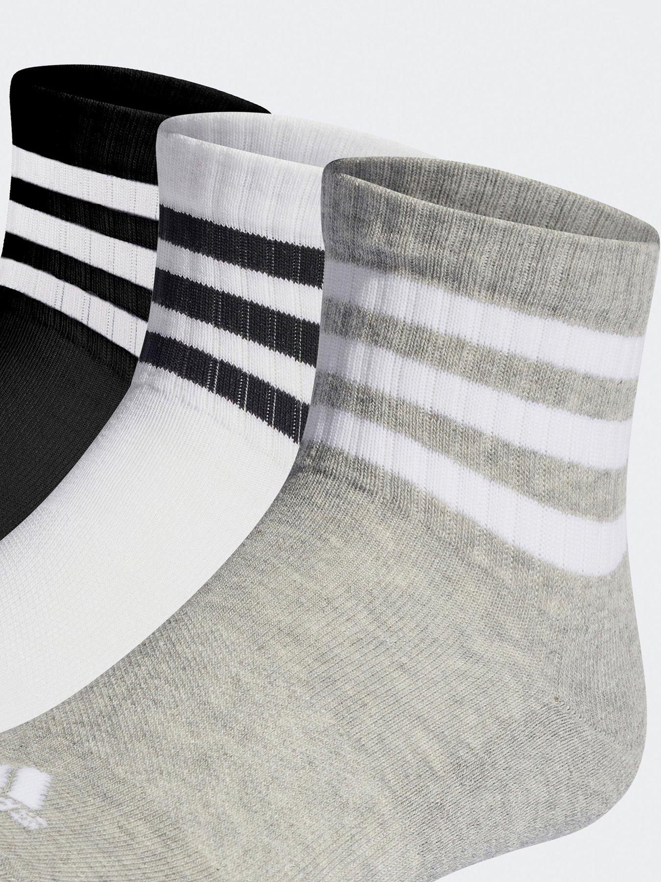  image of adidas-3-stripes-cushioned-sportswear-mid-cut-socks-3-pairs-multi