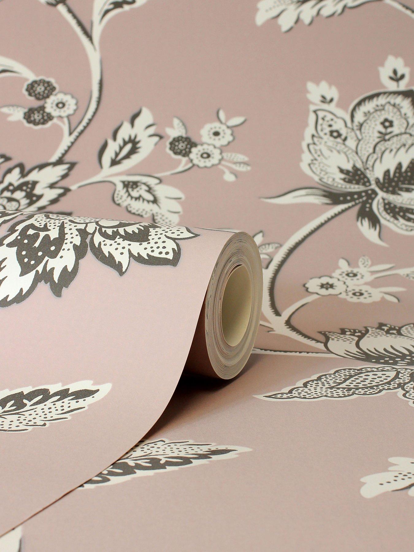  image of fine-decor-juliette-floral-wallpaper-in-pink
