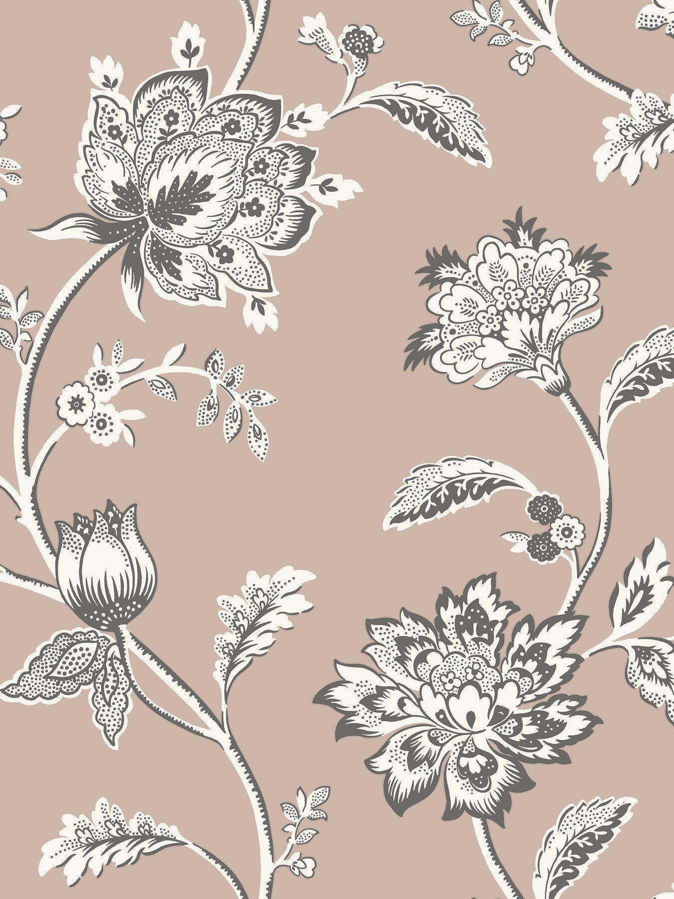  image of fine-decor-juliette-floral-wallpaper-in-pink