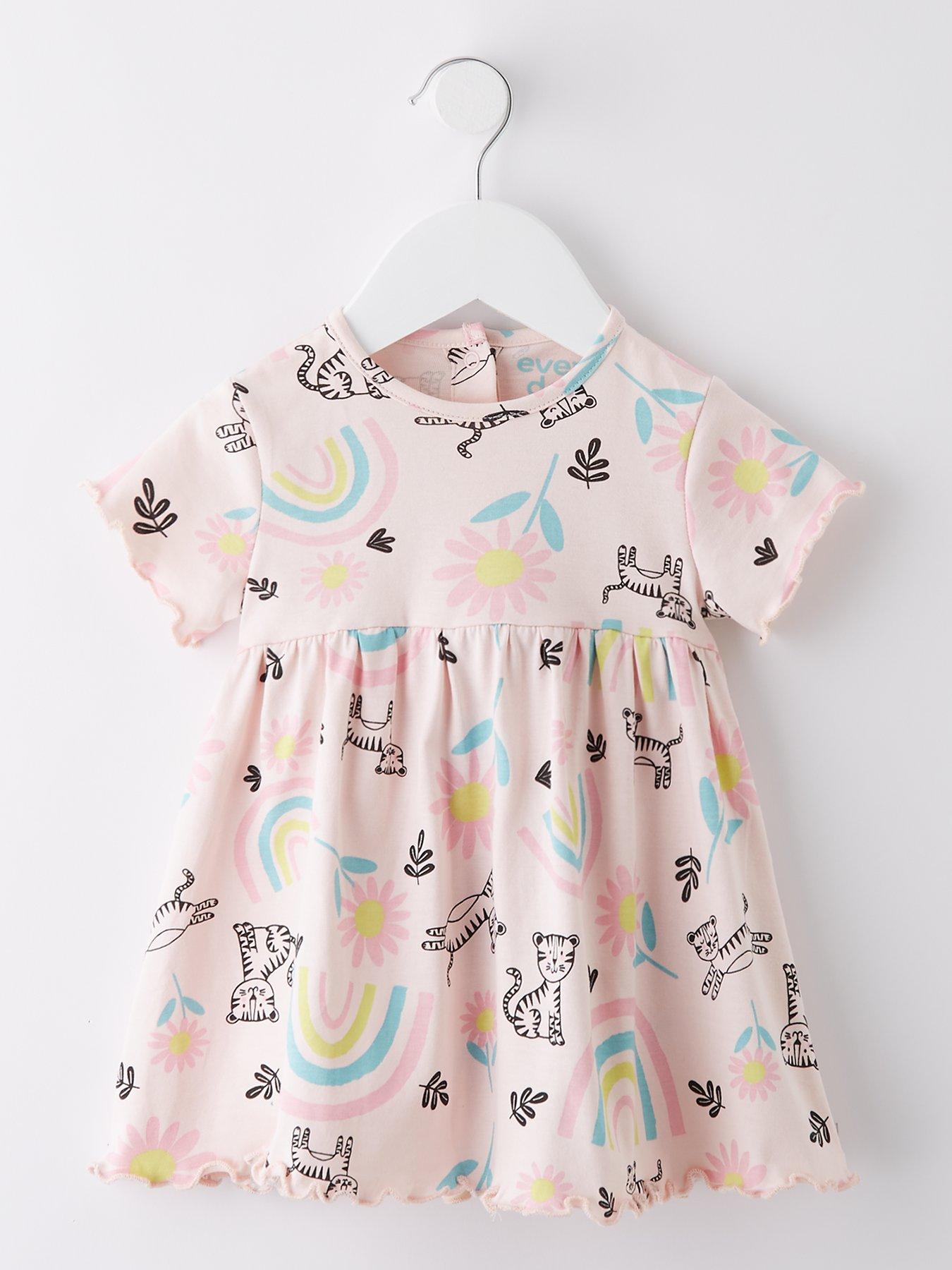 everyday-baby-girls-rainbow-print-short-sleeve-dress