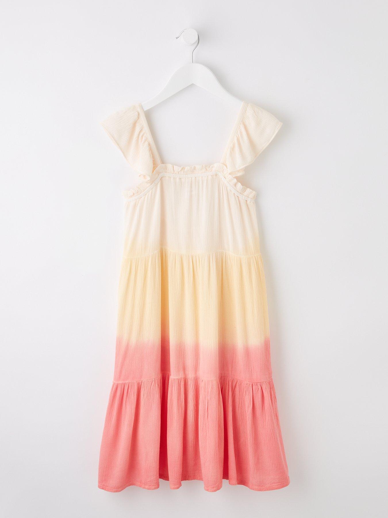 v-by-very-girls-dip-dye-tiered-dress-pink