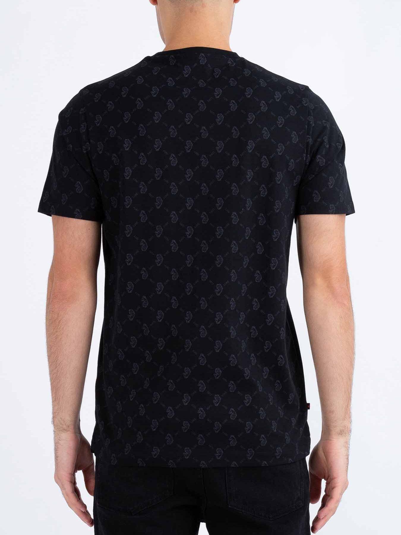 image of luke-1977-lineker-overprint-t-shirt-dark-grey