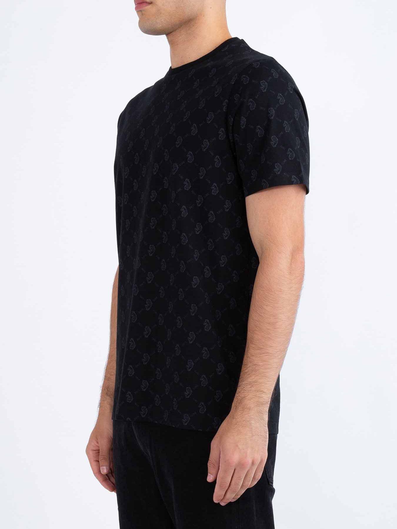  image of luke-1977-lineker-overprint-t-shirt-dark-grey