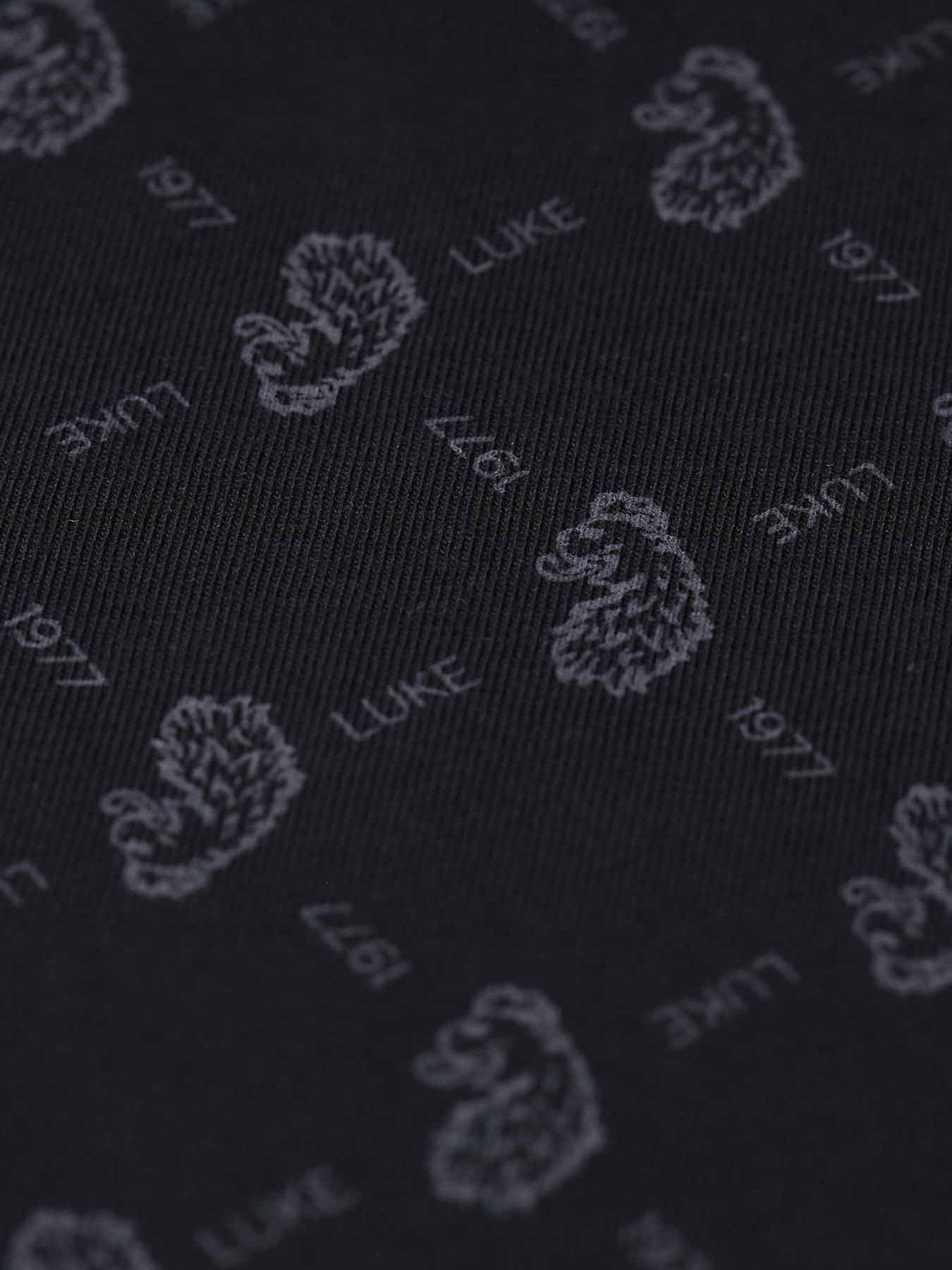  image of luke-1977-lineker-overprint-t-shirt-dark-grey