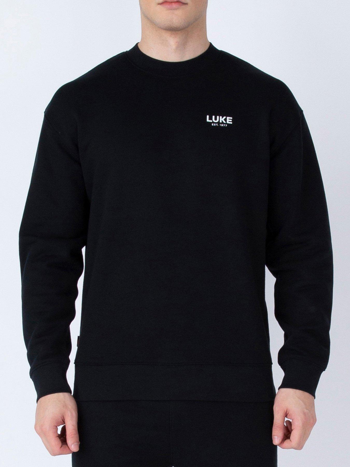 undefined Luke 1977exceptional Relaxed Fit Crew Sweatshirt - Black