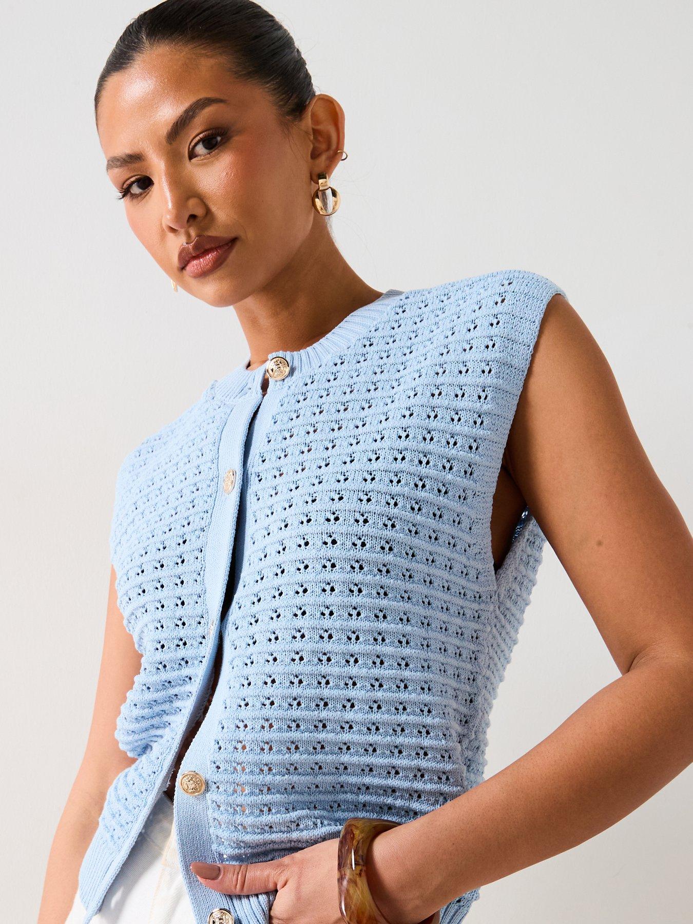 v-by-very-crew-neck-textured-knitted-tank-blue