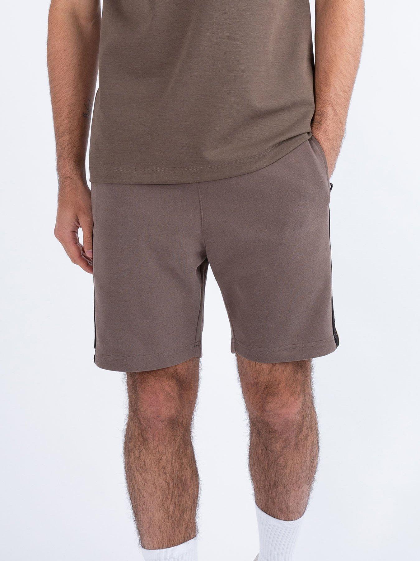 luke-1977-kings-sweat-shorts-dark-brown
