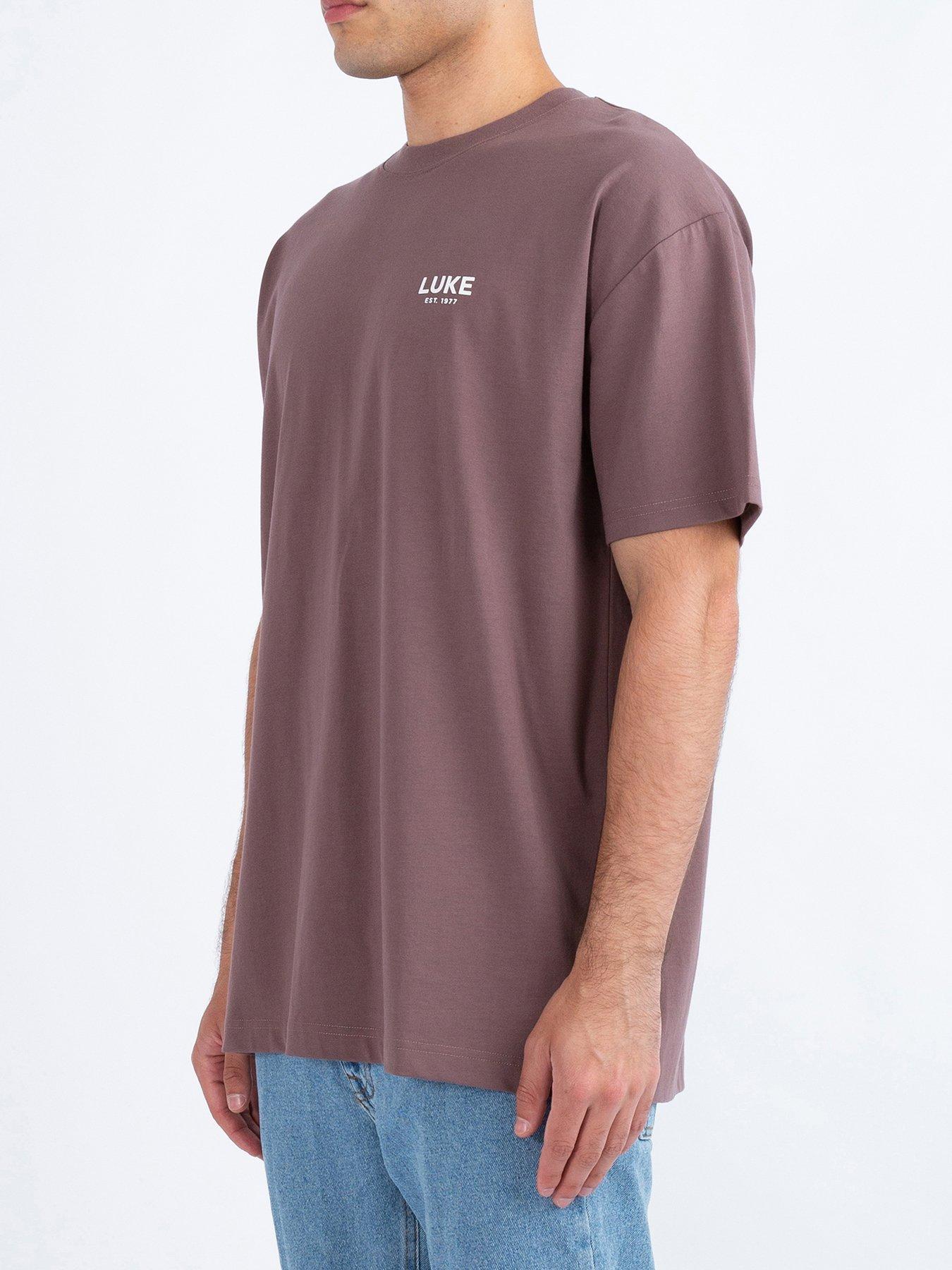  image of luke-1977-exquisite-relaxed-fit-t-shirt-dark-purple