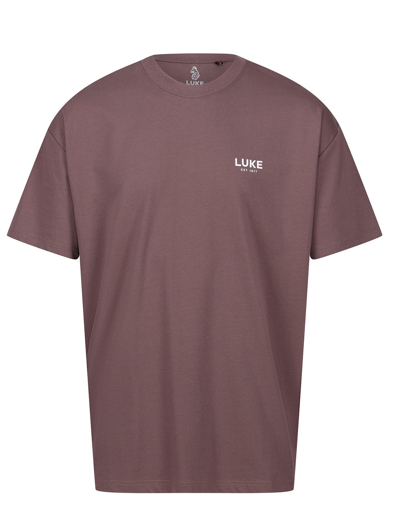  image of luke-1977-exquisite-relaxed-fit-t-shirt-dark-purple