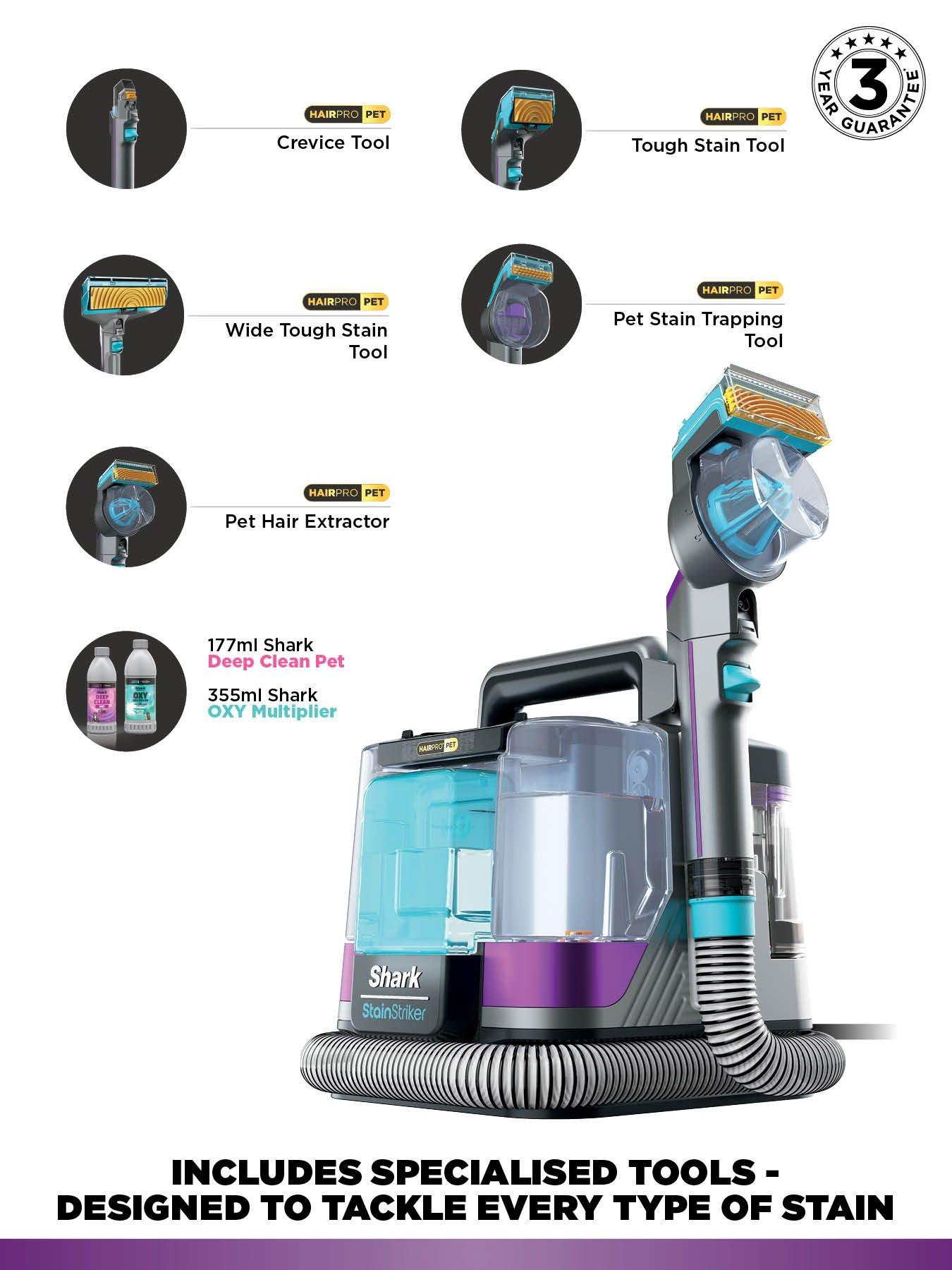 Image 5 of 6 of Shark StainStriker HairPro Pet Stain &amp; Spot Cleaner PX250UKT