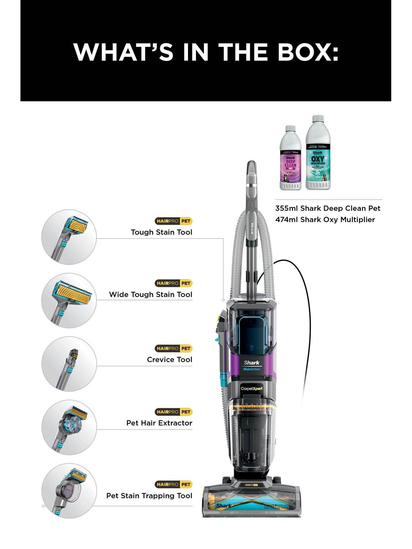  image of shark-carpetxpert-hairpro-pet-deep-carpet-cleaner-with-built-in-stainstriker--nbspex300uk