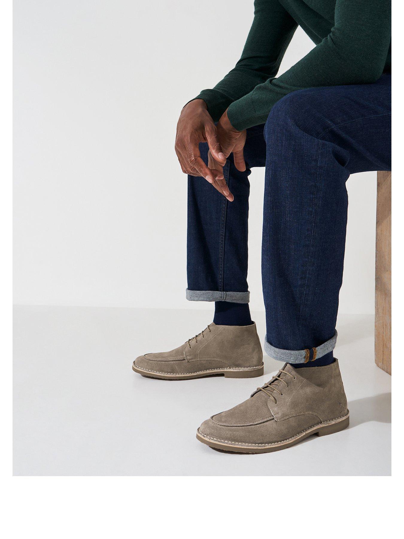 undefined Suede Desert Boots - Beige