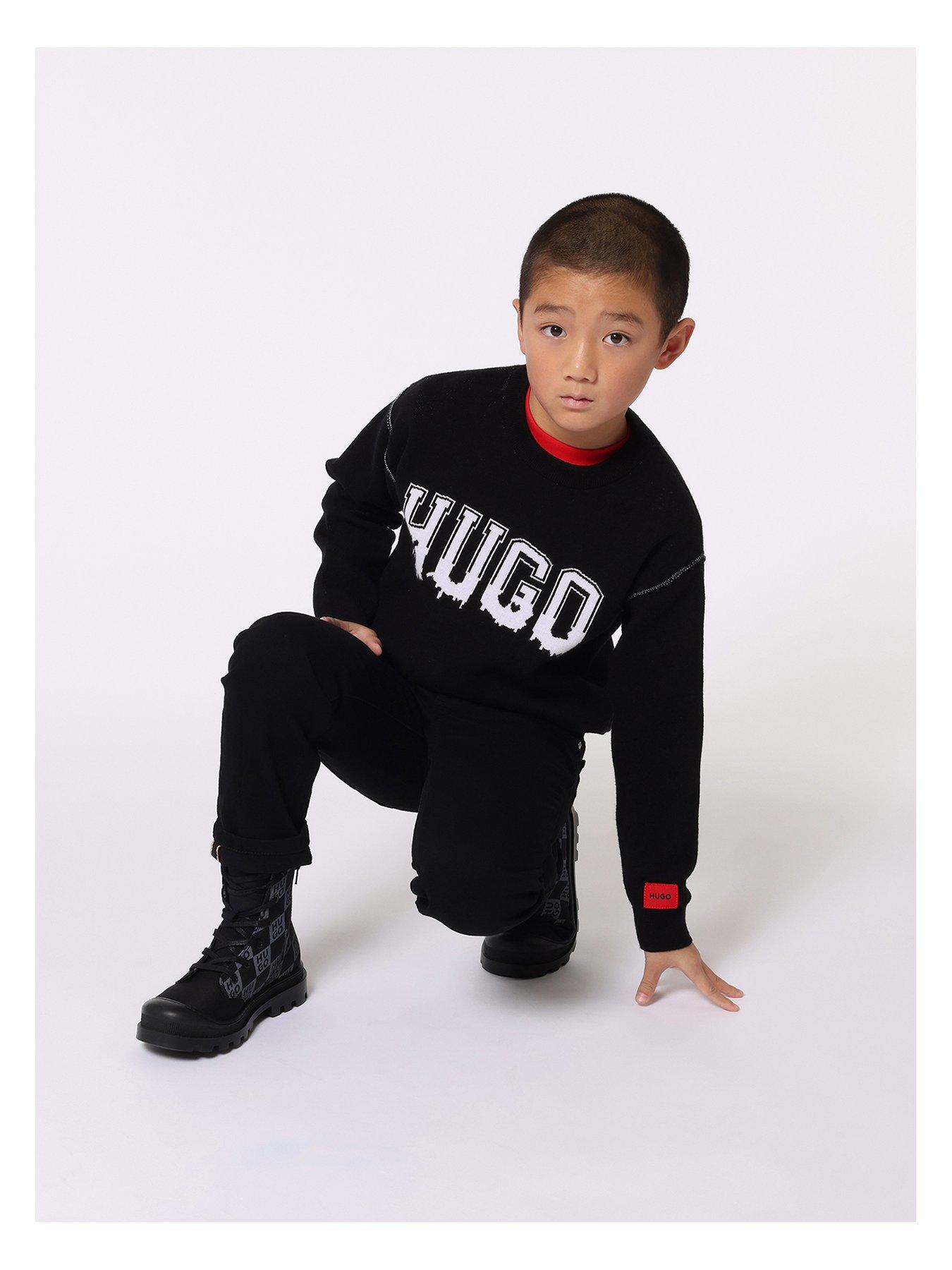 undefined Boys Logo Jumper - Black