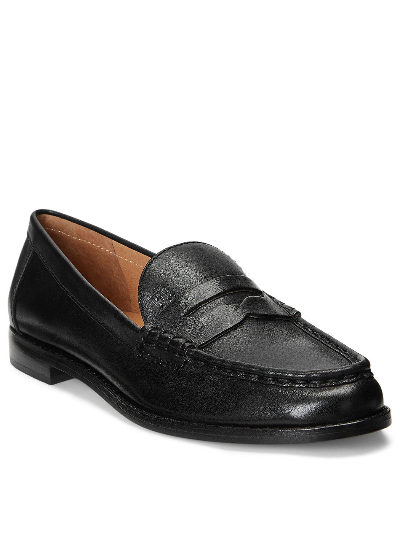  image of lauren-by-ralph-lauren-wynnie-loafers-black